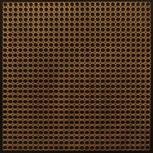 F06-Bubble Mesh-Antique Gold-Glue Up and Grid Both