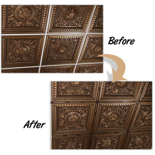 G01-Heritage Strip-Antique Brass-Peel and Stick