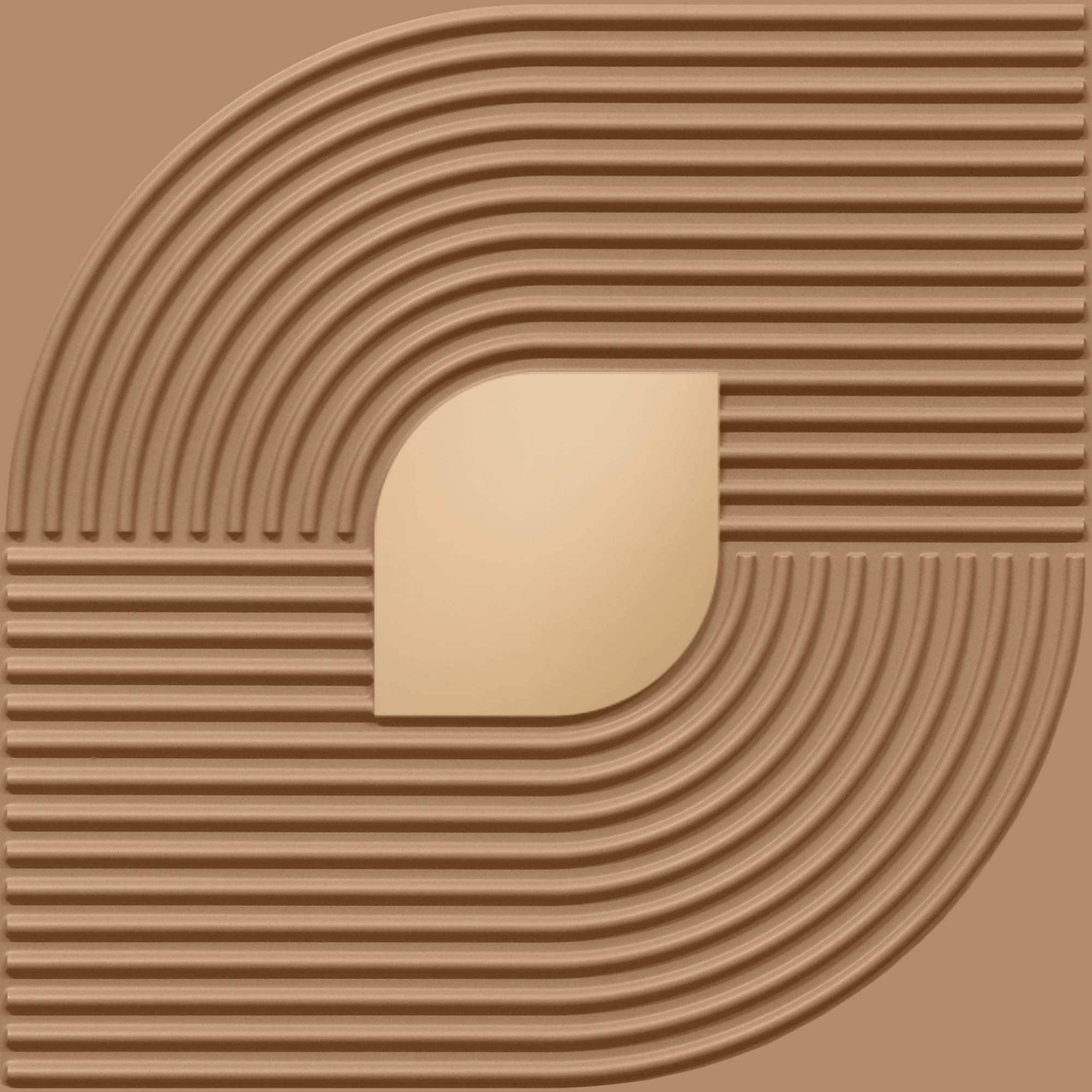 Peel and Stick Acrylic Mirror Color Copper – For Design No – 2001 Contour Flow