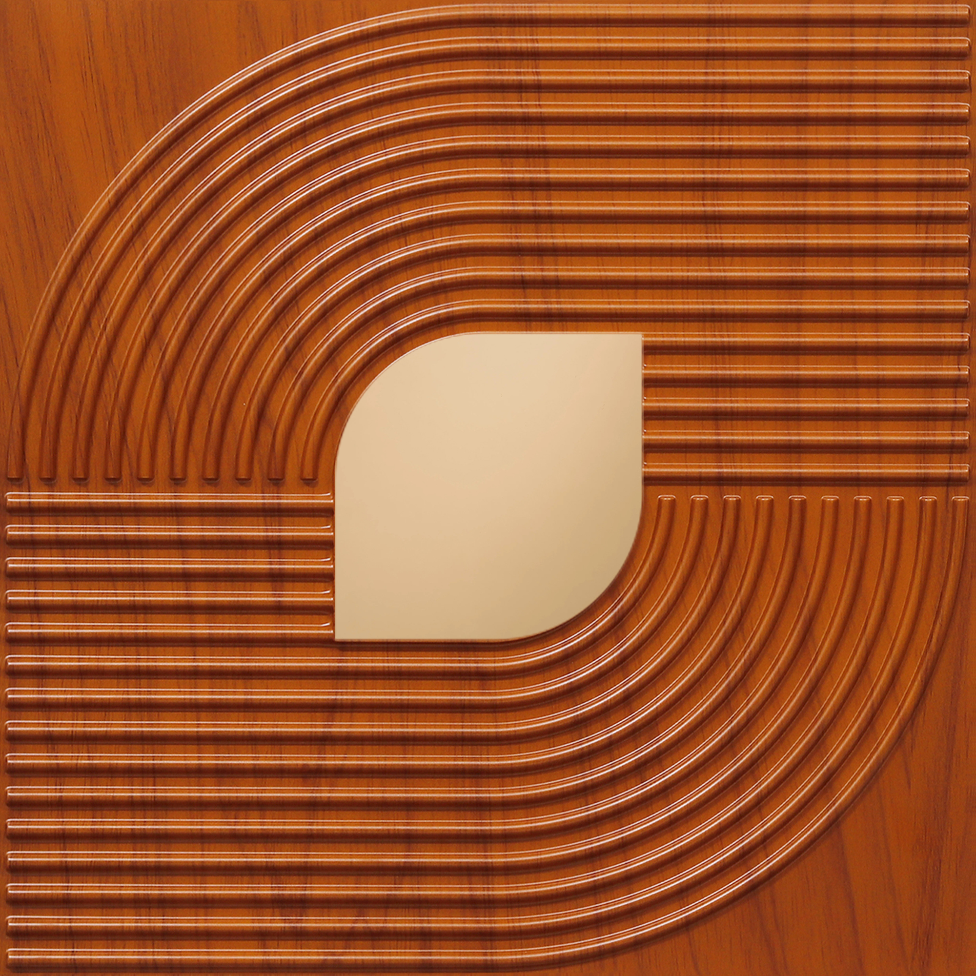 Peel and Stick Acrylic Mirror Color Copper – For Design No – 2001 Contour Flow