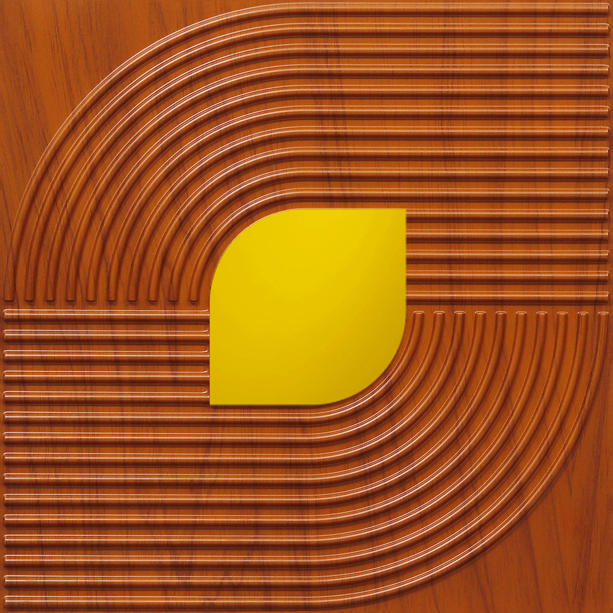 Peel and Stick Acrylic Mirror Color Gold – For Design No – 2001 Contour Flow