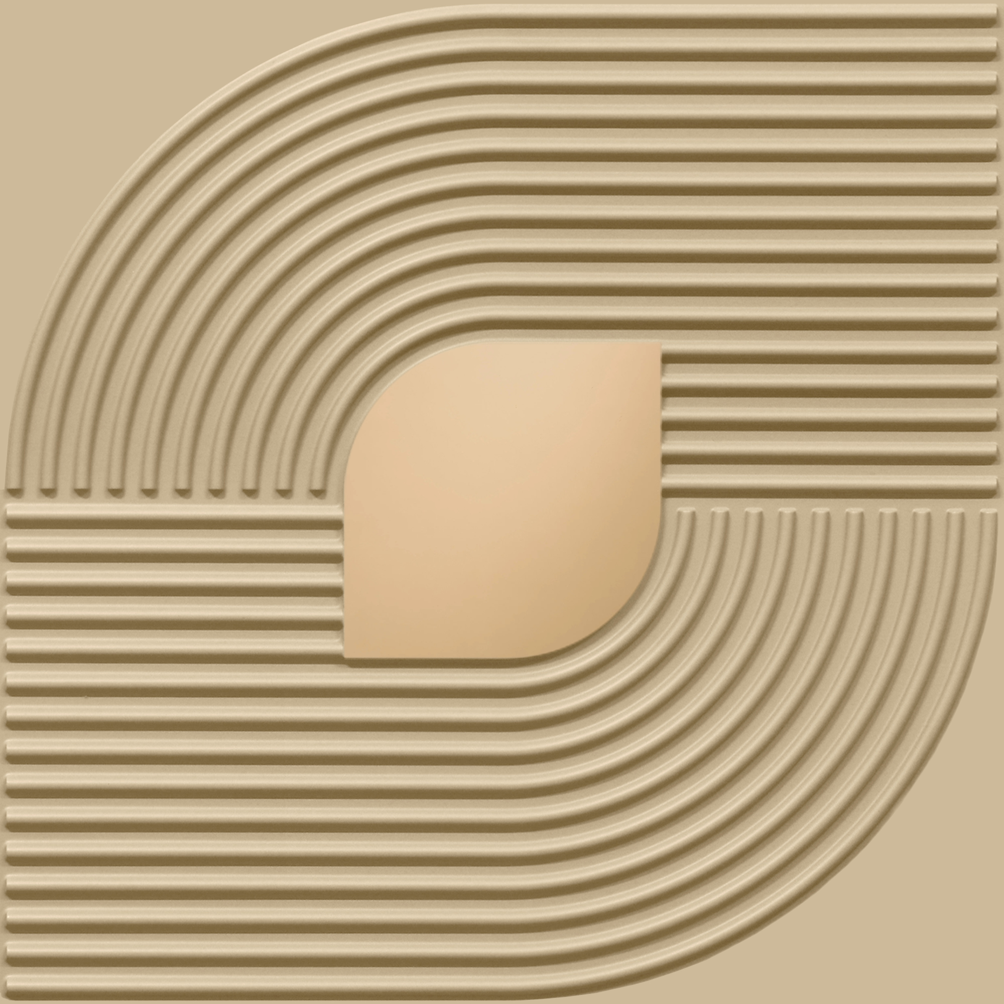 Peel and Stick Acrylic Mirror Color Copper – For Design No – 2001 Contour Flow