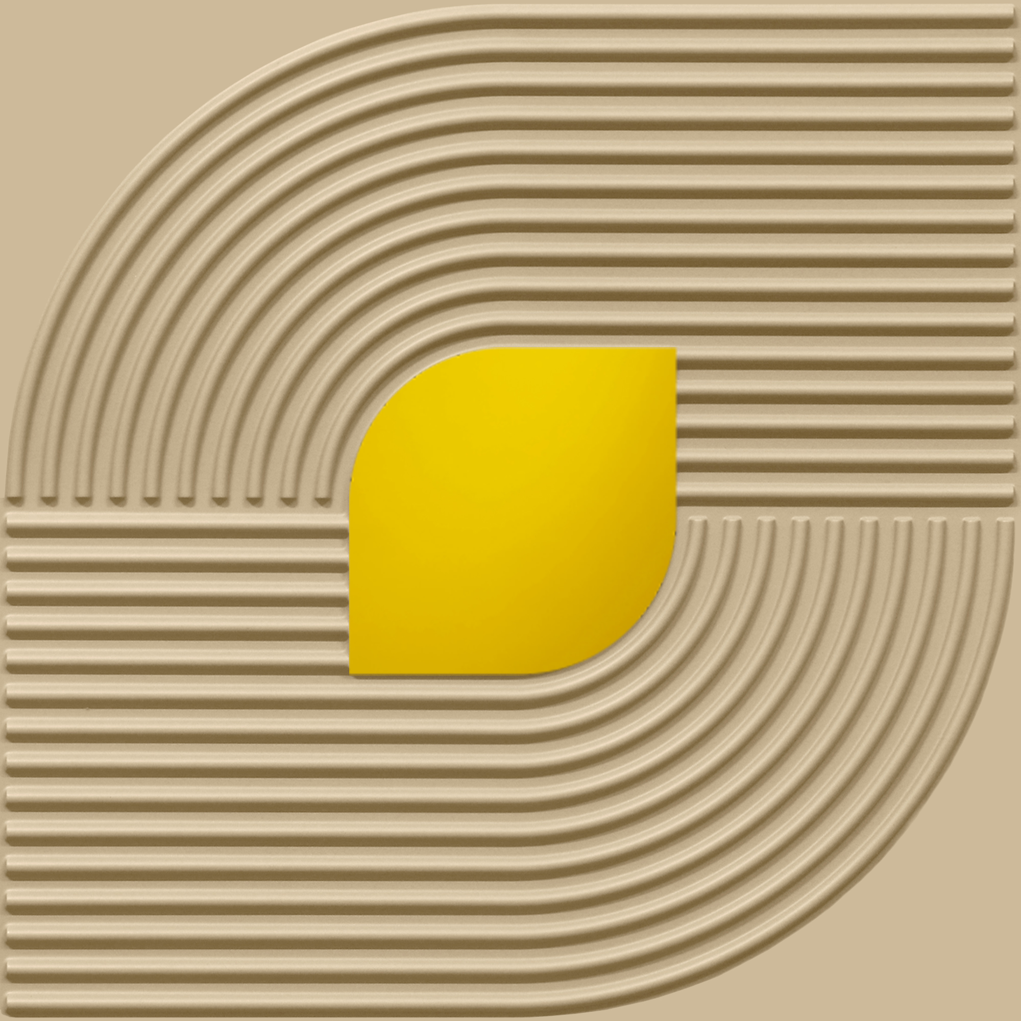 Peel and Stick Acrylic Mirror Color Gold ( For Design No – 2001 Contour Flow )