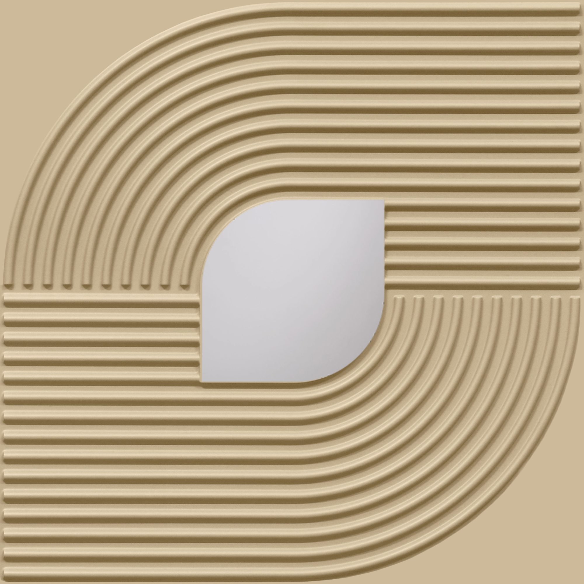 Peel and Stick Acrylic Mirror Color Silver – For Design No – 2001 Contour Flow