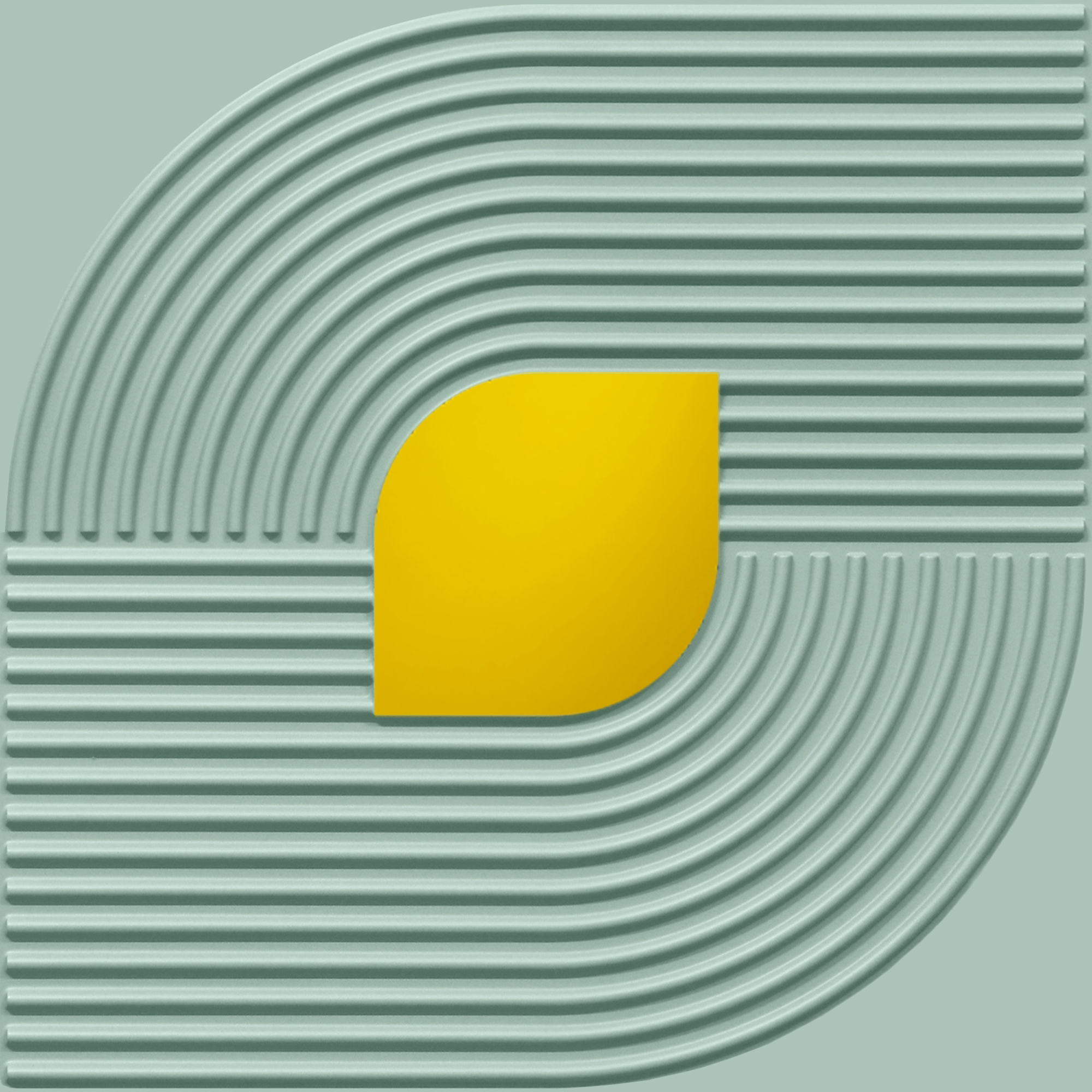 Peel and Stick Acrylic Mirror Color Gold – For Design No – 2001 Contour Flow