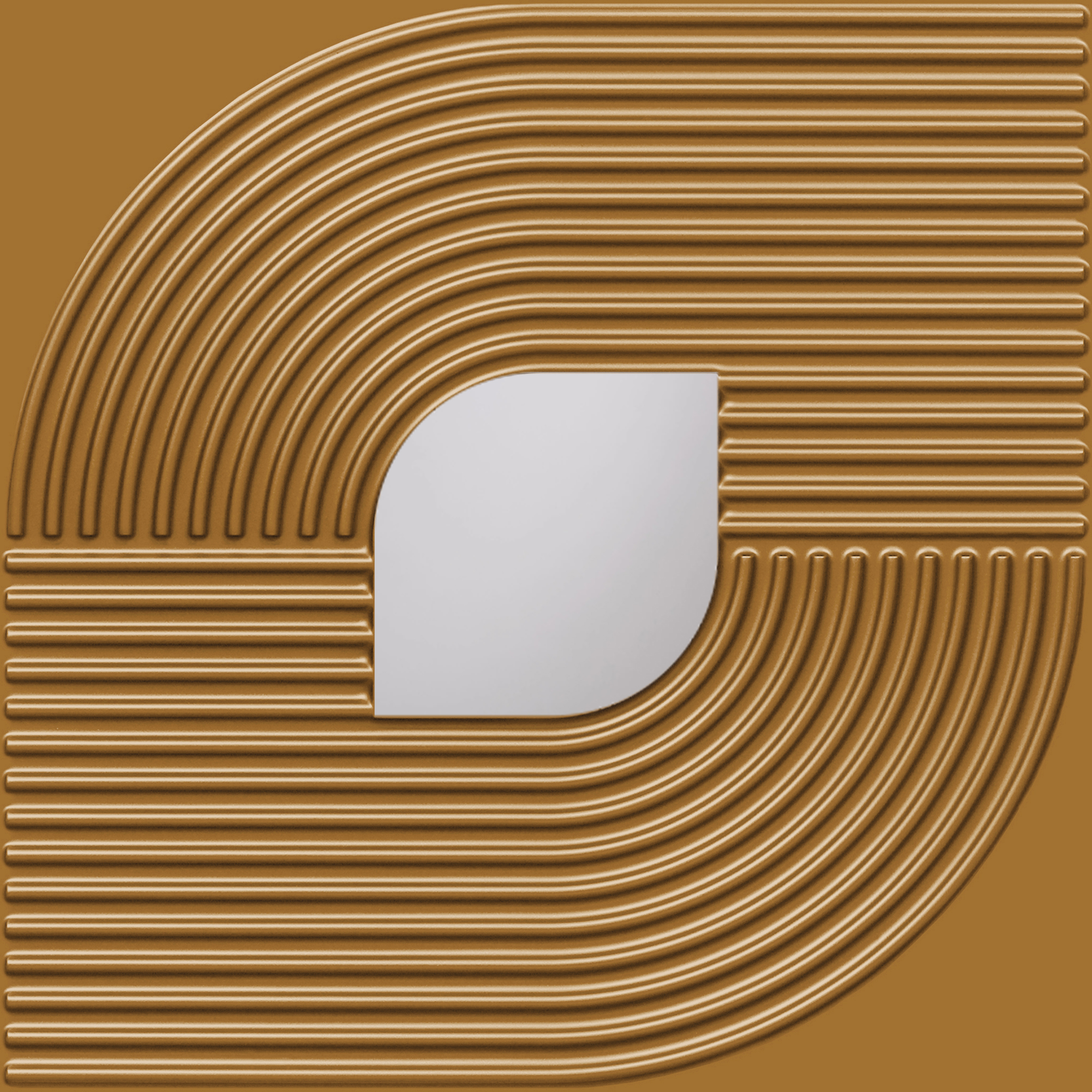 Peel and Stick Acrylic Mirror Color Silver – For Design No – 2001 Contour Flow