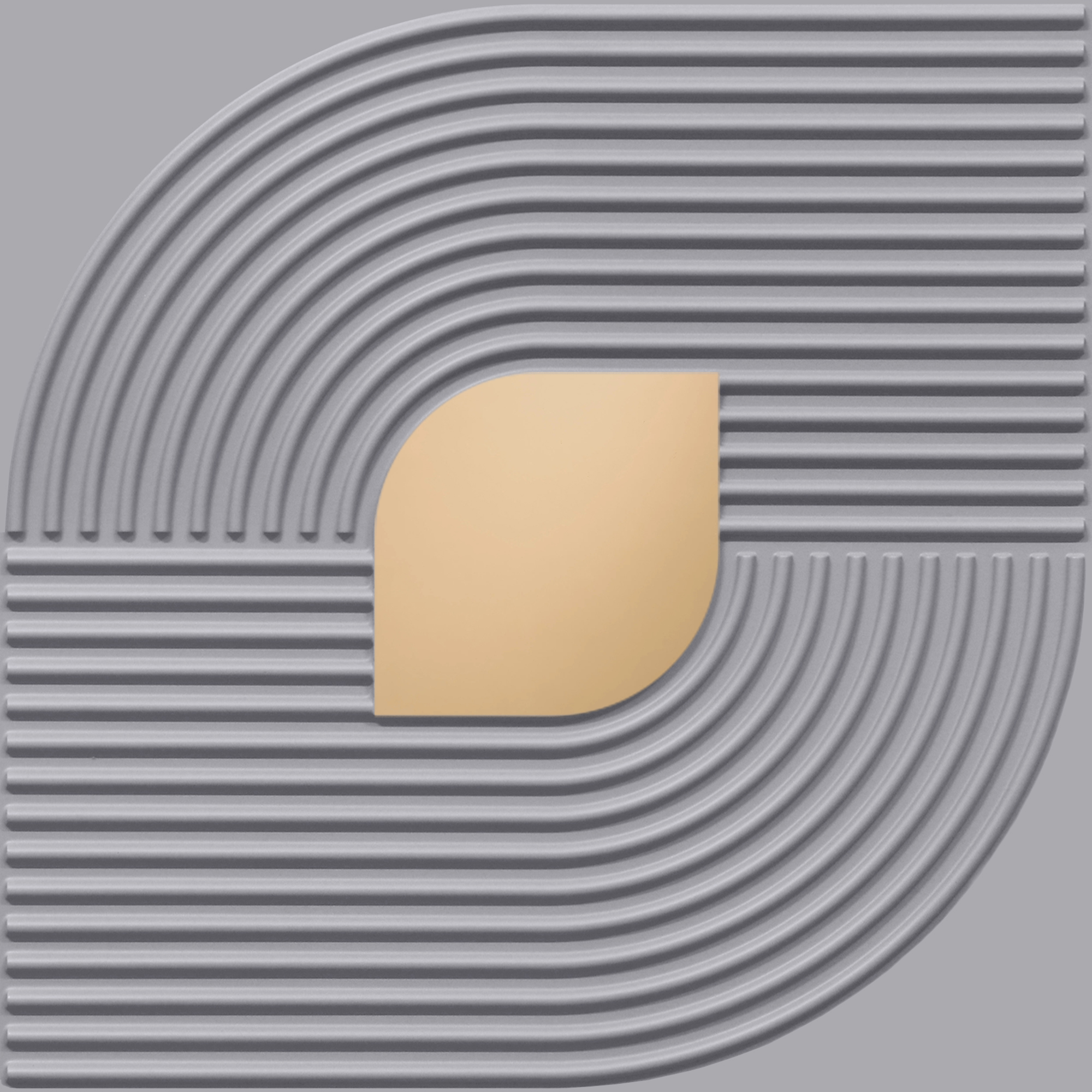 Peel and Stick Acrylic Mirror Color Copper – For Design No – 2001 Contour Flow