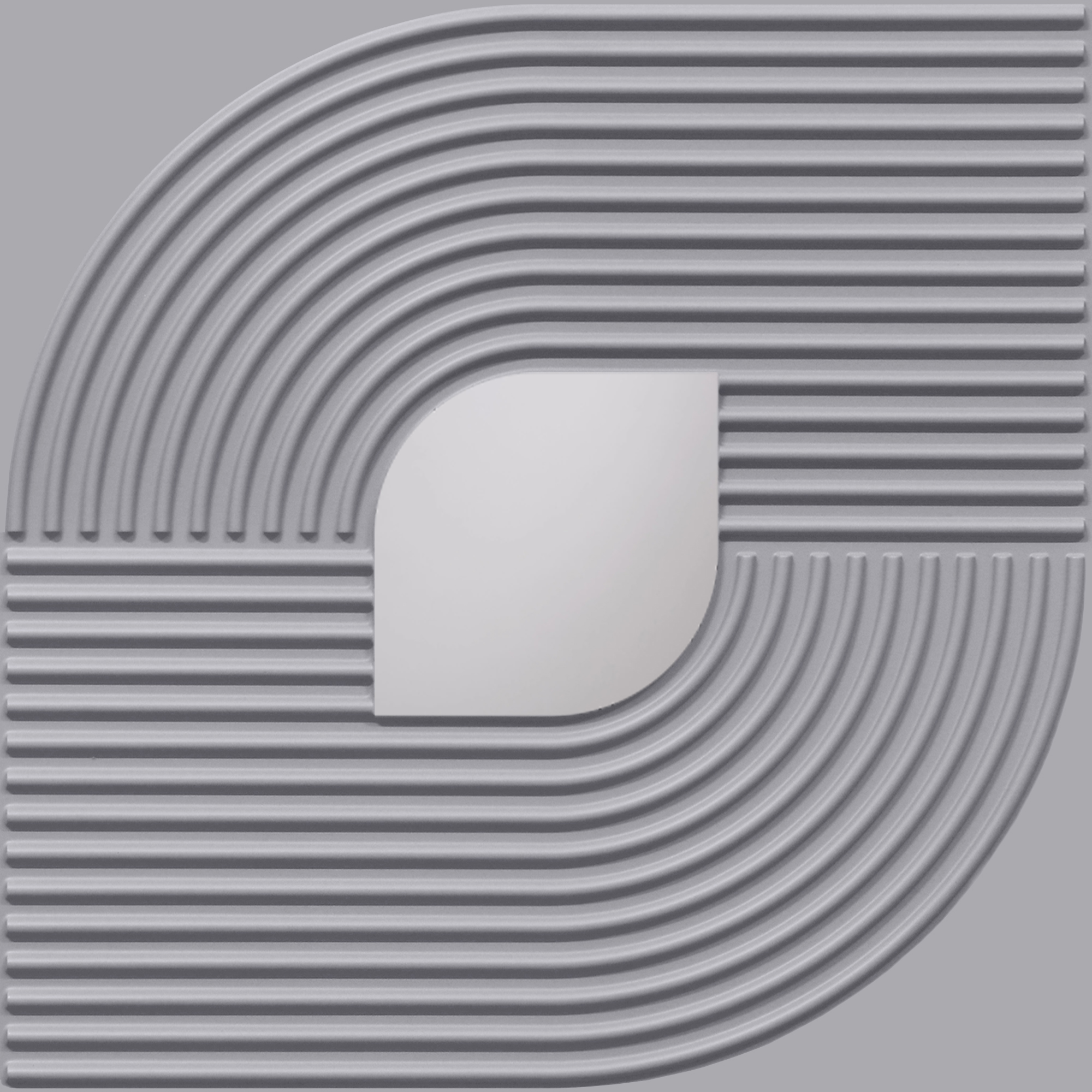 Peel and Stick Acrylic Mirror Color Silver – For Design No – 2001 Contour Flow