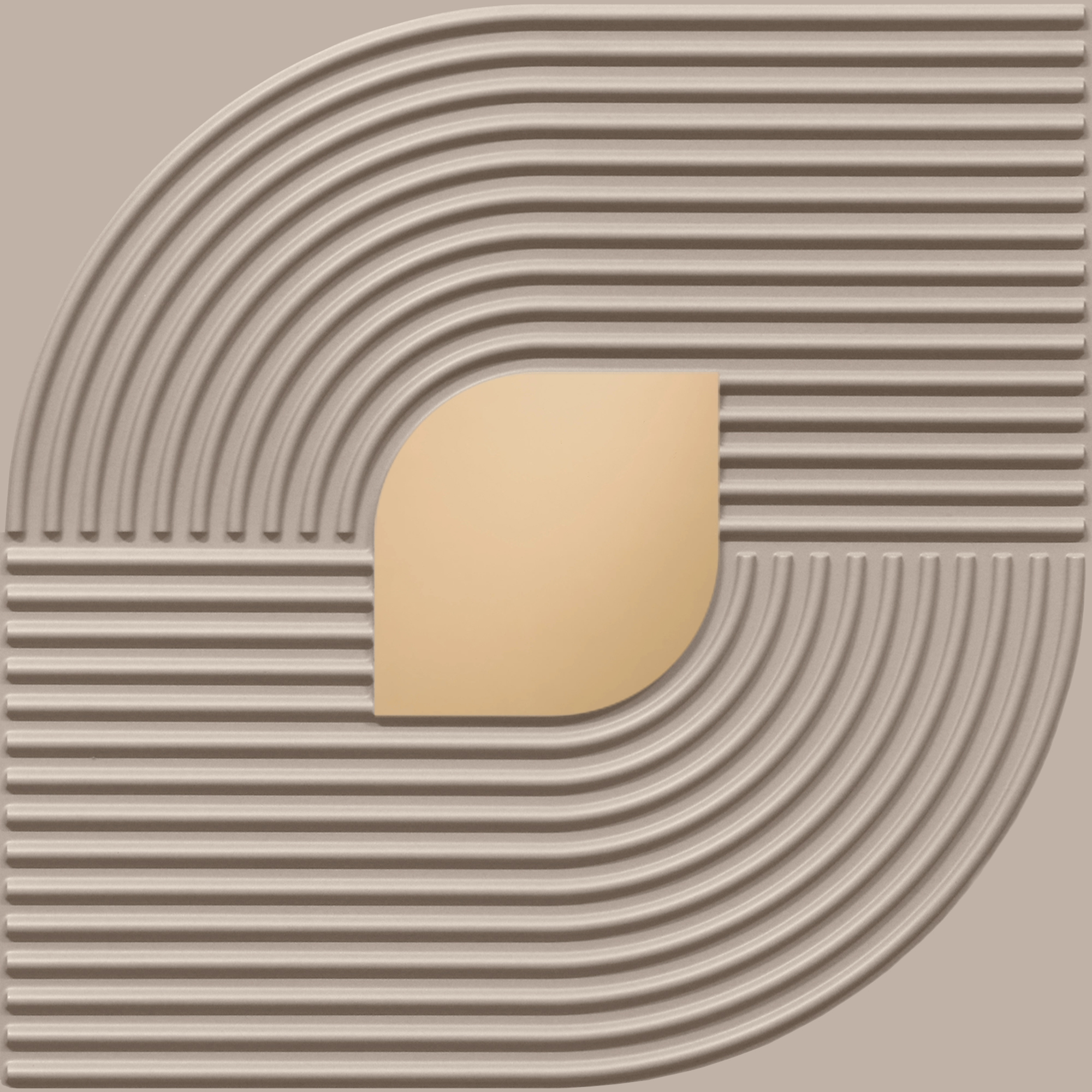 Peel and Stick Acrylic Mirror Color Copper – For Design No – 2001 Contour Flow