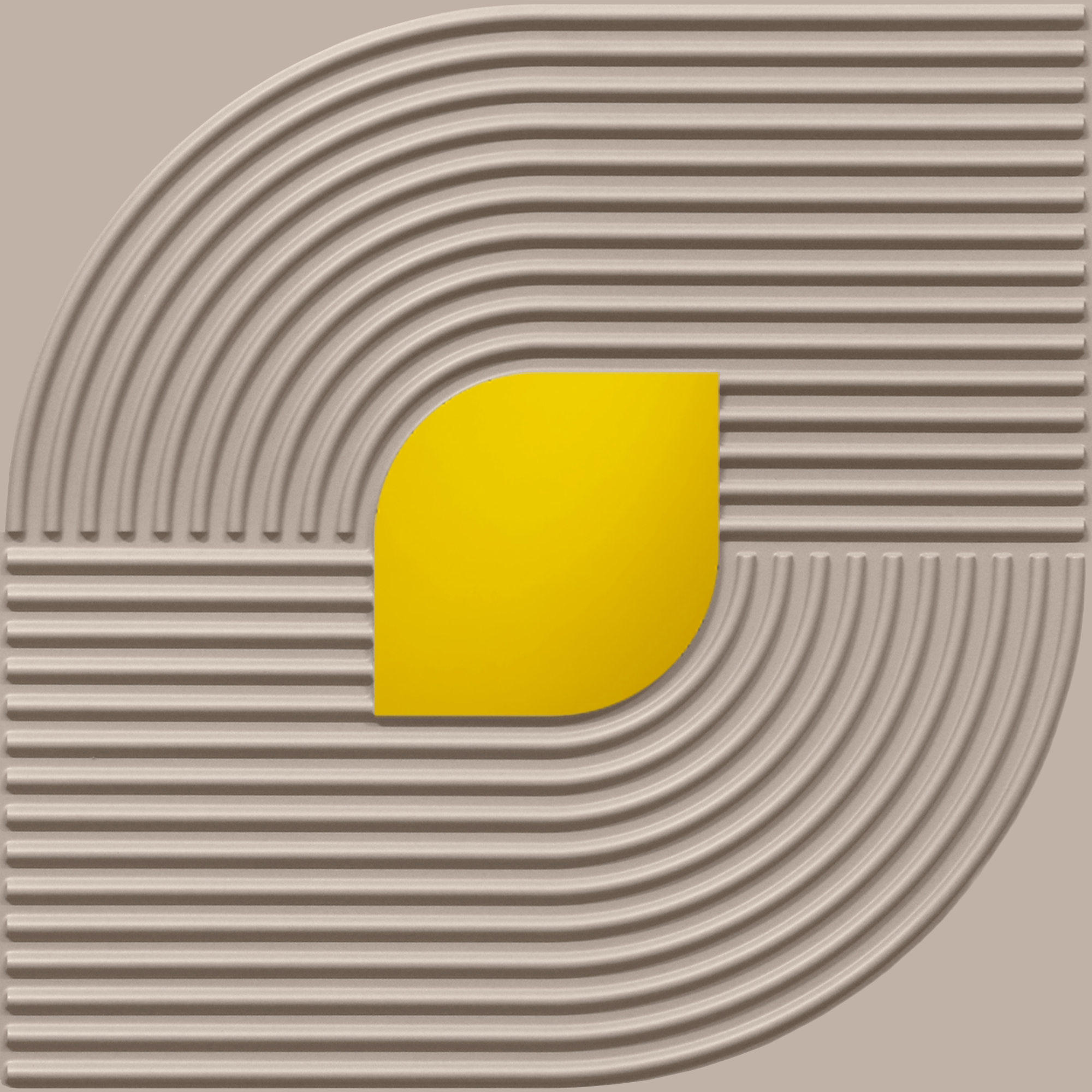 Peel and Stick Acrylic Mirror Color Gold – For Design No – 2001 Contour Flow