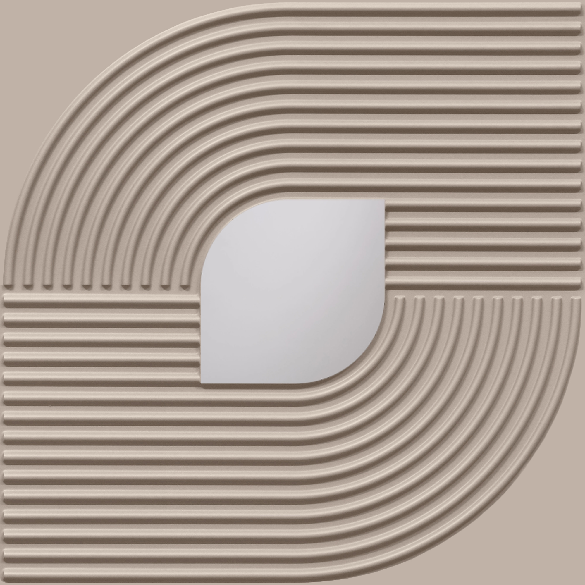 Peel and Stick Acrylic Mirror Color Silver – For Design No – 2001 Contour Flow