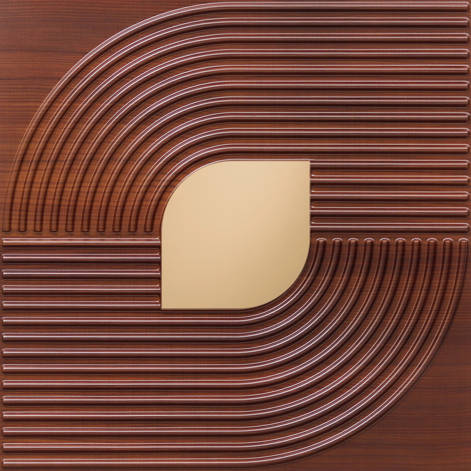 Peel and Stick Acrylic Mirror Color Copper – For Design No – 2001 Contour Flow