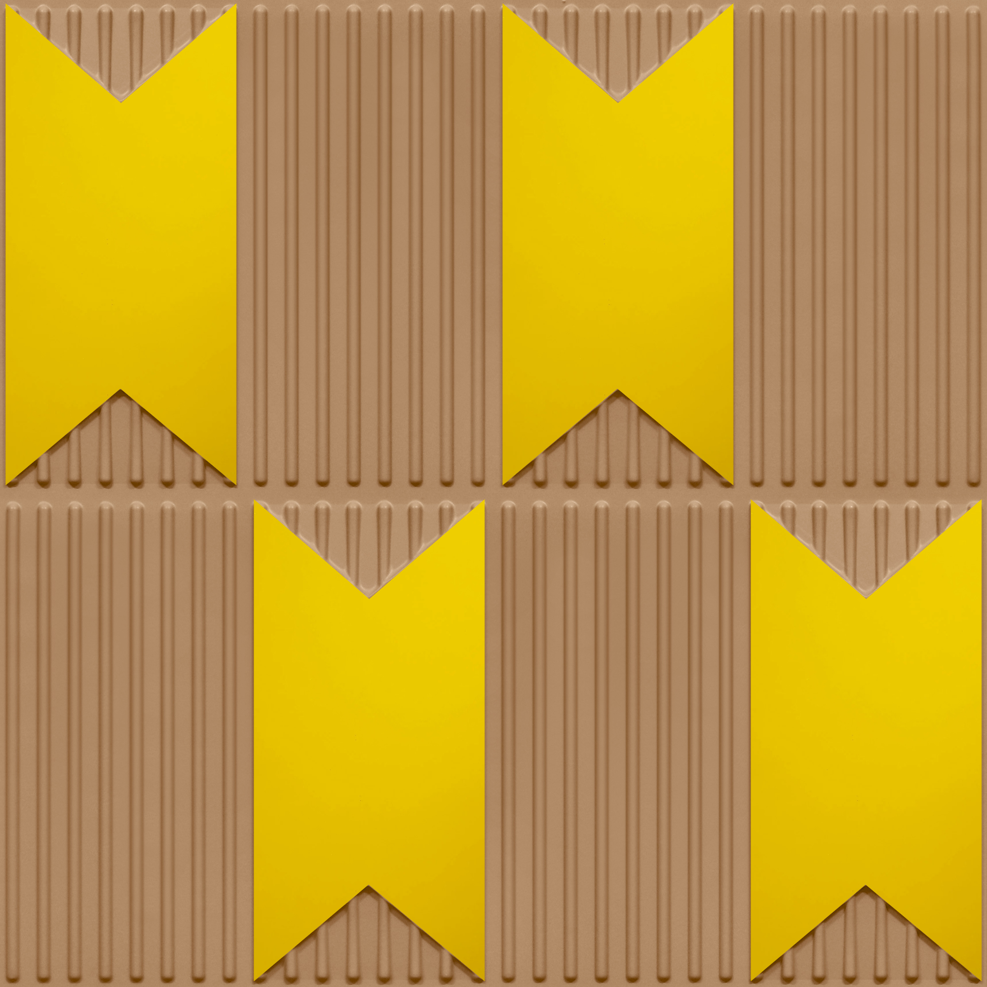 Peel and Stick Acrylic Mirror Color Gold – For Design No – 2002 Chevron Crest