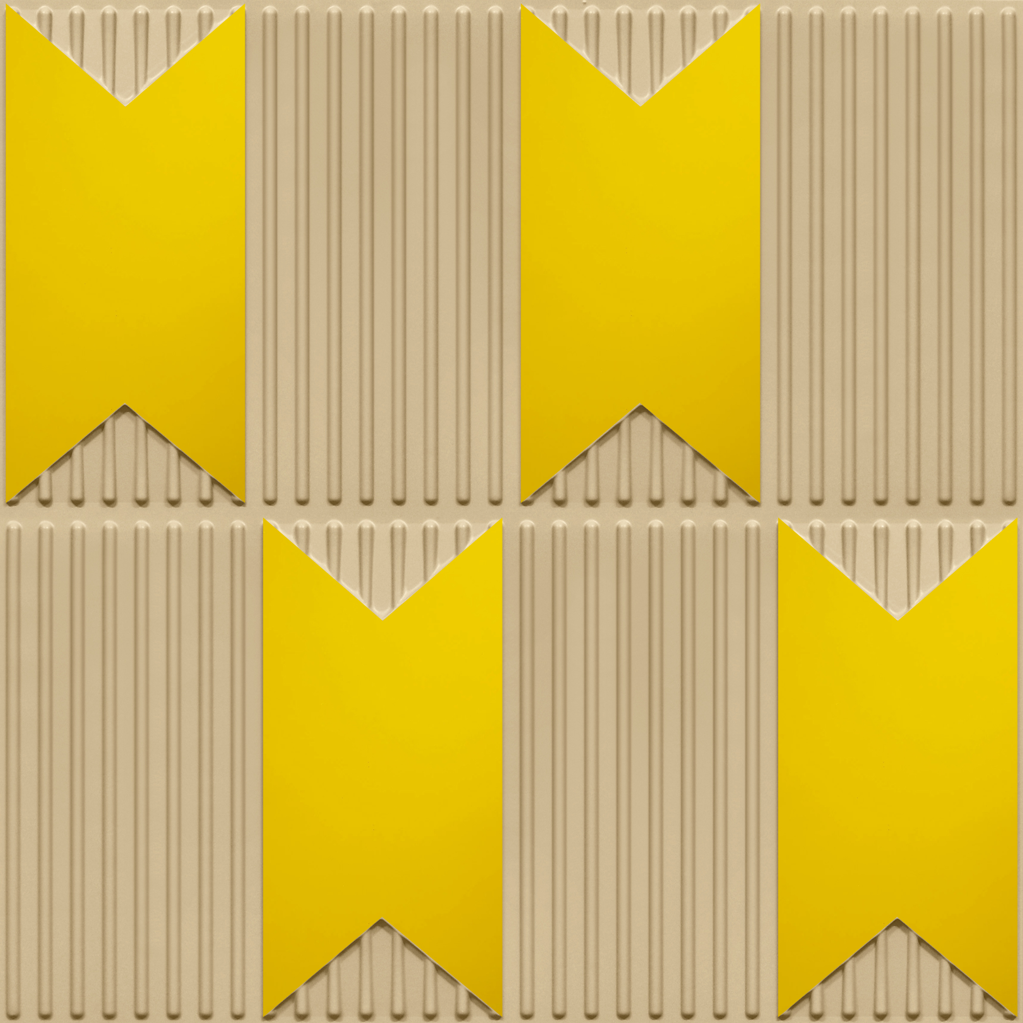 Peel and Stick Acrylic Mirror Color Gold – For Design No – 2002 Chevron Crest