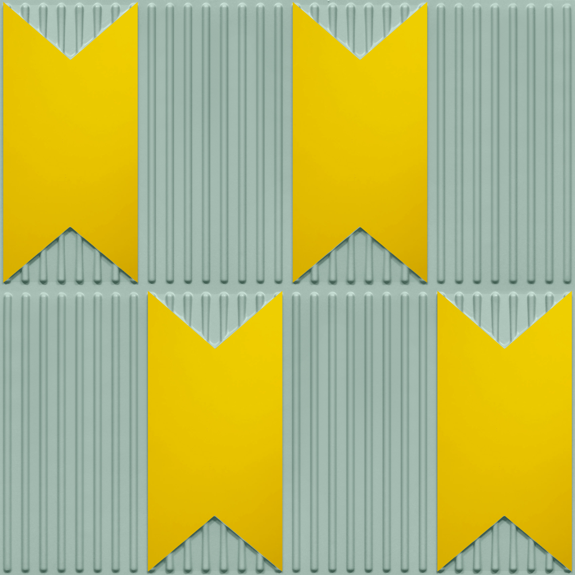 Peel and Stick Acrylic Mirror Color Gold – For Design No – 2002 Chevron Crest
