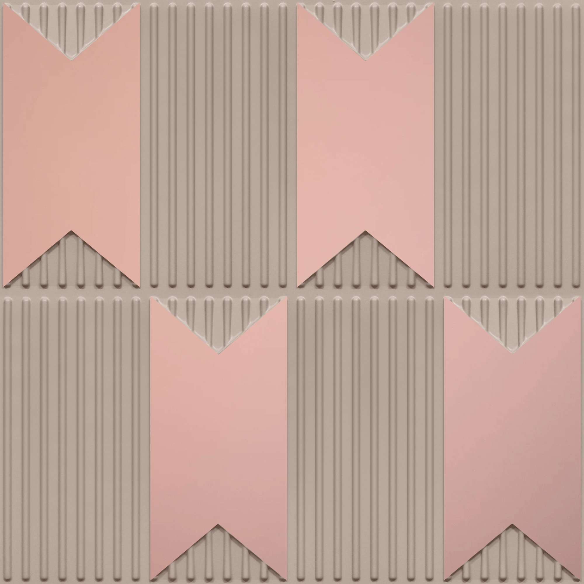 Peel and Stick Acrylic Mirror Color Rose Gold – For Design No – 2002 Chevron Crest
