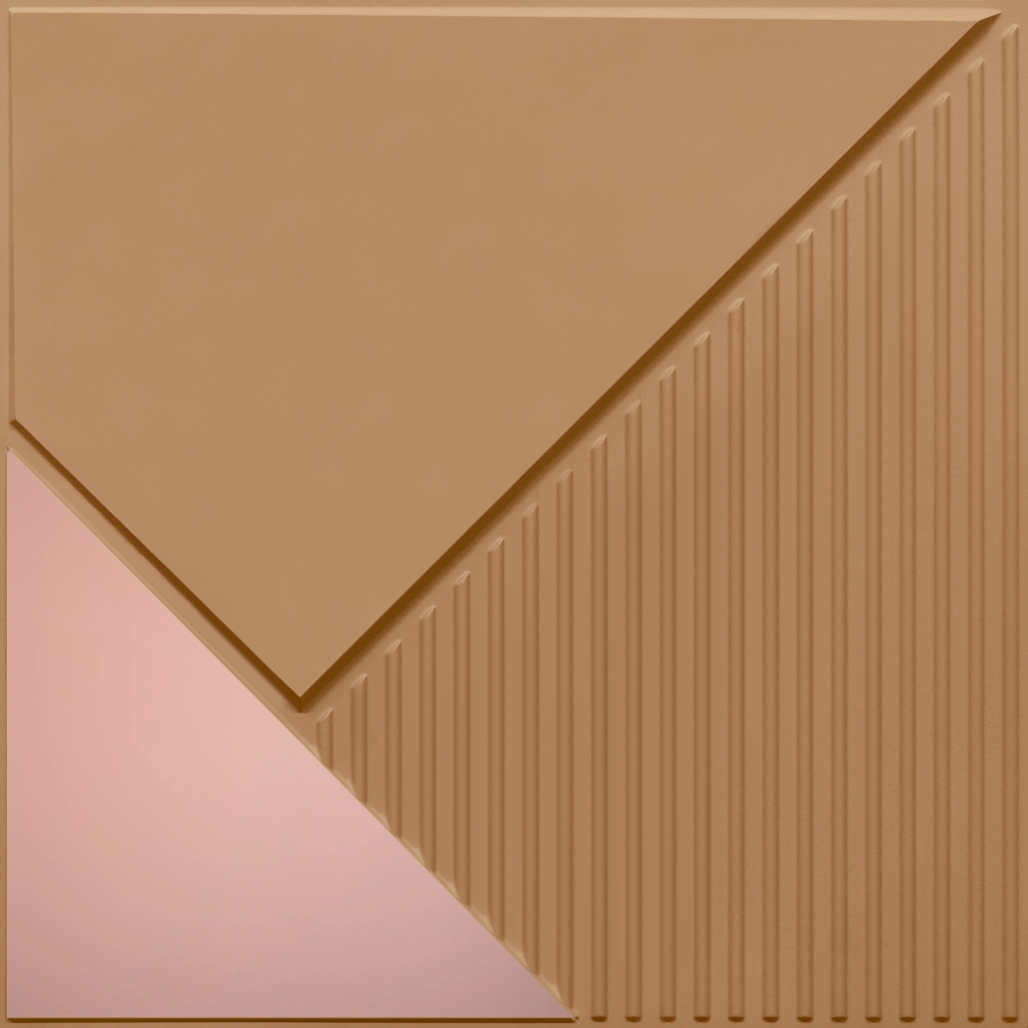 Peel and Stick Acrylic Mirror Color Rose Gold – For Design No – 2003 Diagonal Edge