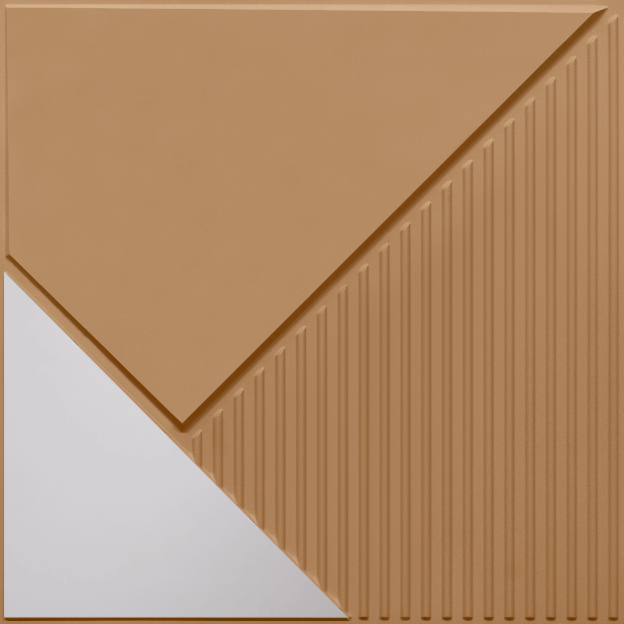 Peel and Stick Acrylic Mirror Color Silver – For Design No – 2003 Diagonal Edge