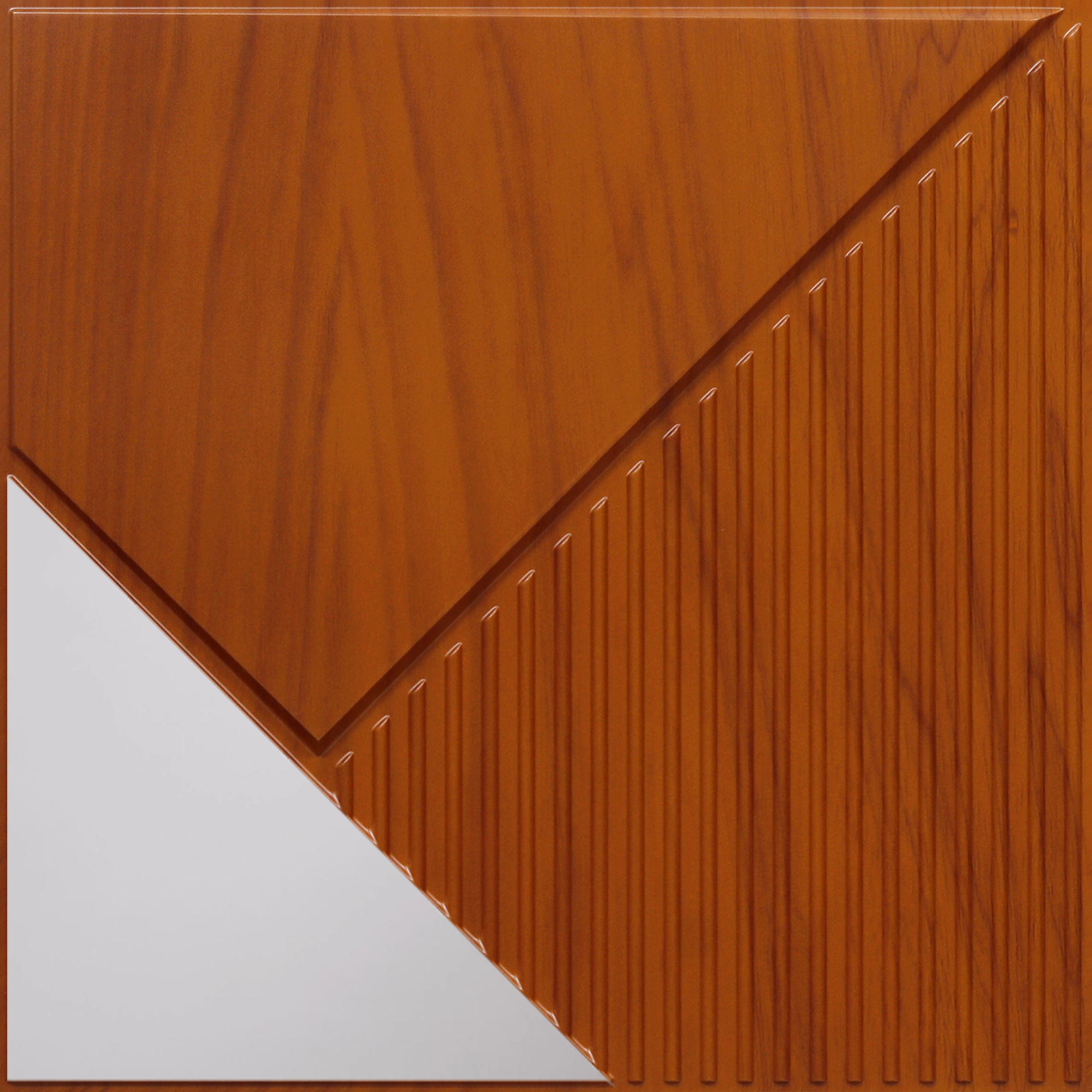 Peel and Stick Acrylic Mirror Color Silver – For Design No – 2003 Diagonal Edge