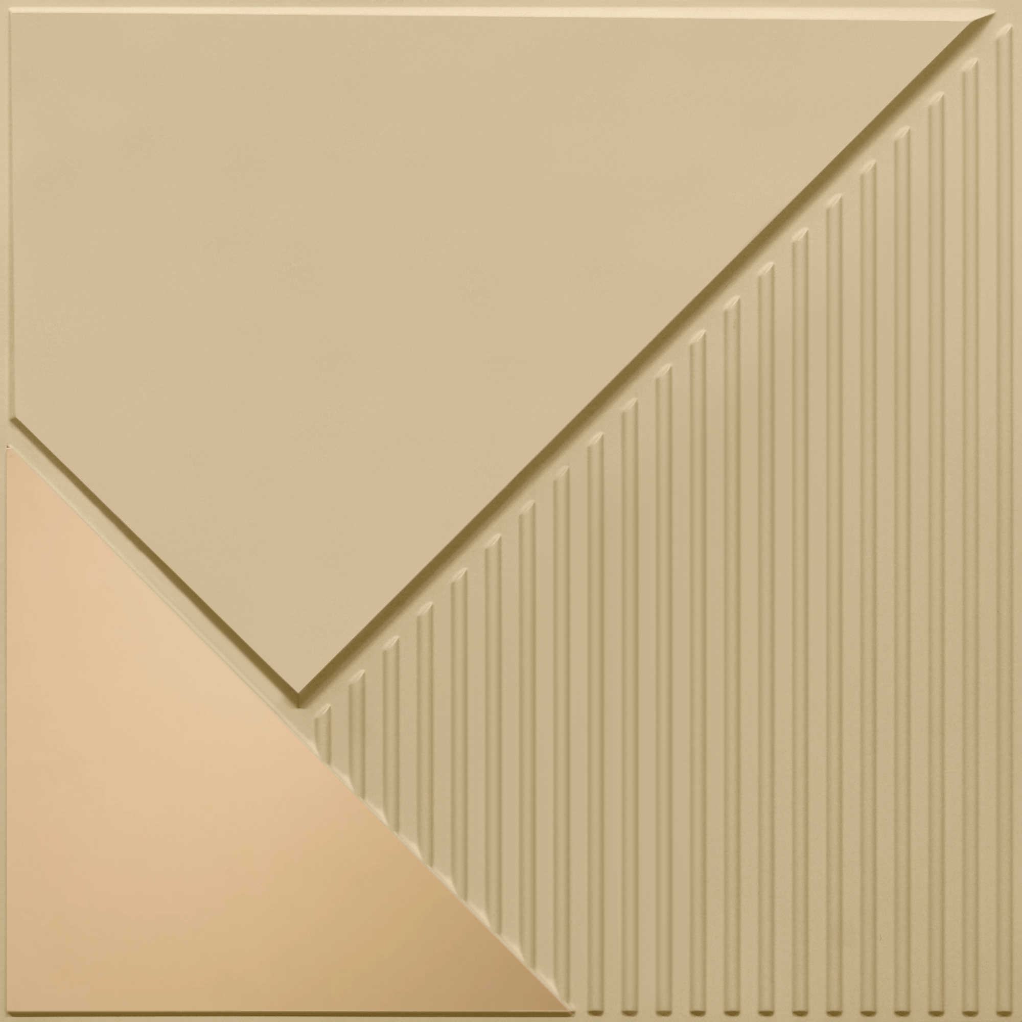 Peel and Stick Acrylic Mirror Color Copper – For Design No – 2003 Diagonal Edge