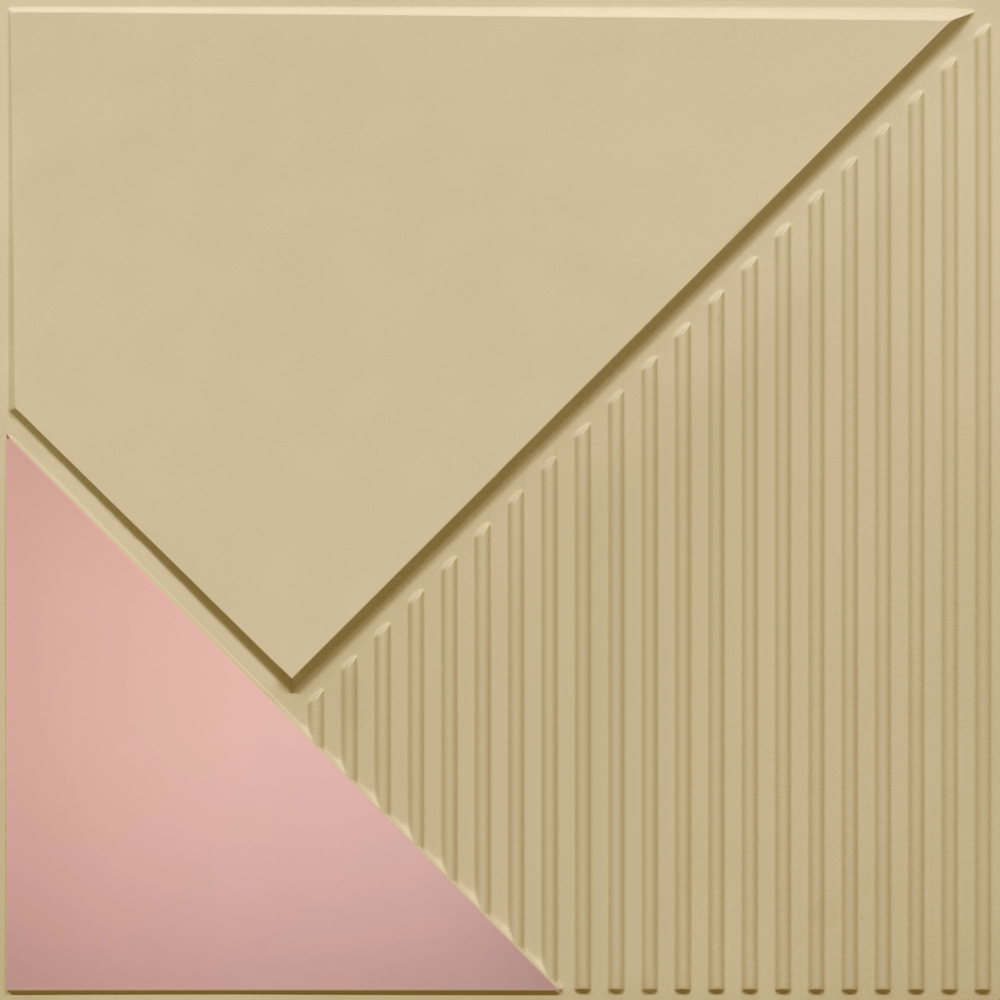 Peel and Stick Acrylic Mirror Color Rose Gold – For Design No – 2003 Diagonal Edge