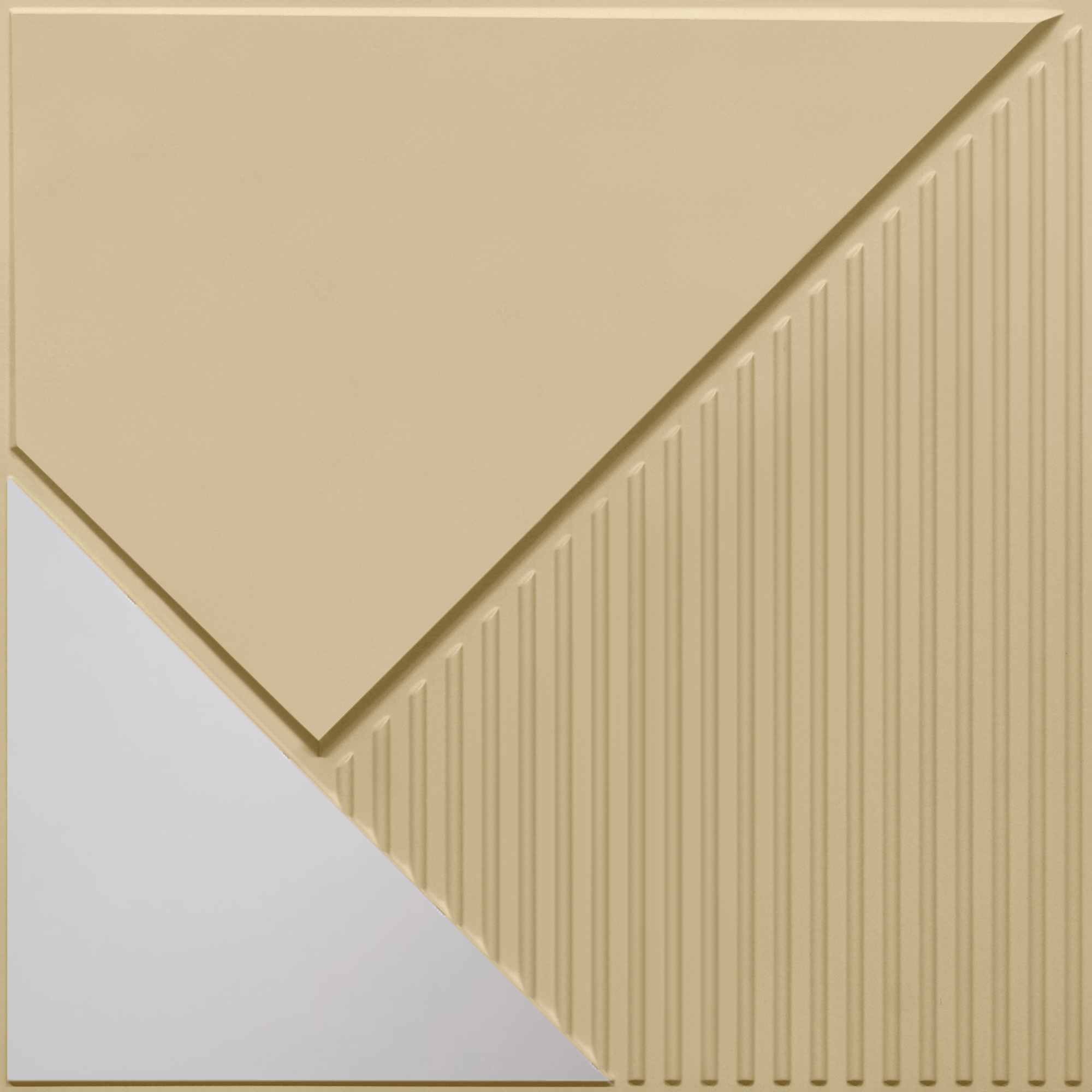 Peel and Stick Acrylic Mirror Color Silver – For Design No – 2003 Diagonal Edge