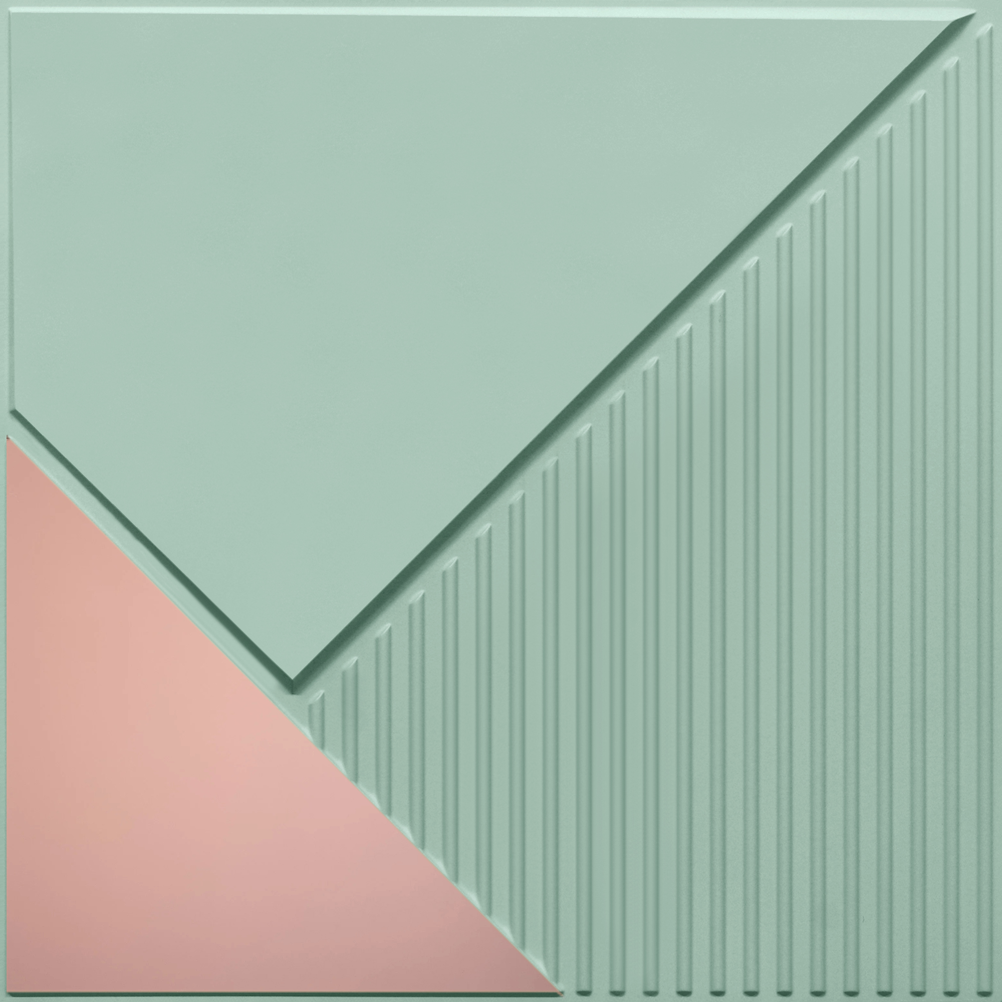 Peel and Stick Acrylic Mirror Color Rose Gold – For Design No – 2003 Diagonal Edge