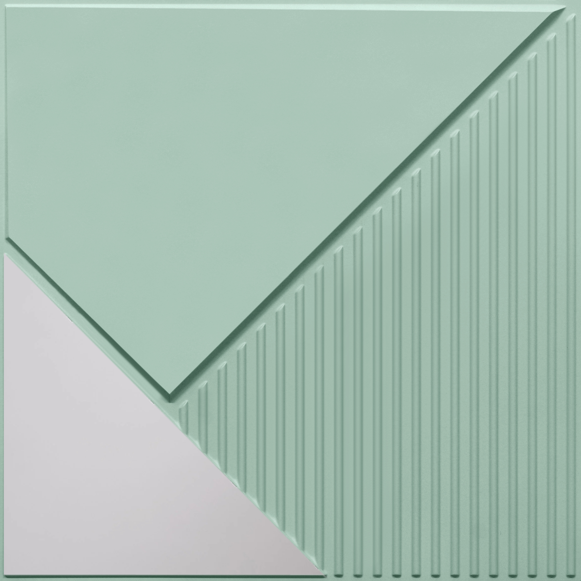 Peel and Stick Acrylic Mirror Color Silver – For Design No – 2003 Diagonal Edge