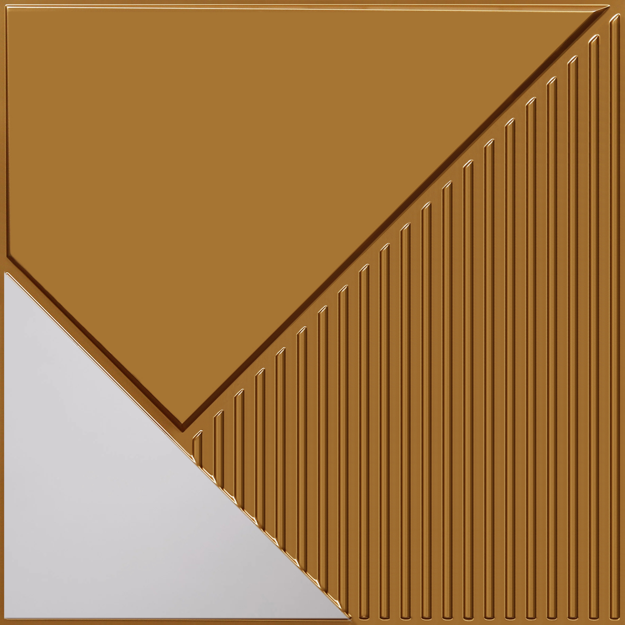 Peel and Stick Acrylic Mirror Color Silver – For Design No – 2003 Diagonal Edge