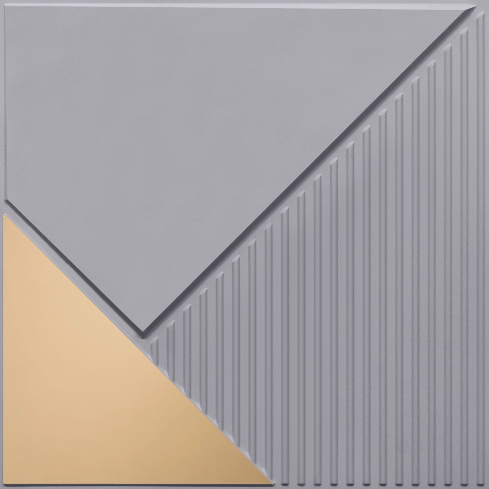 Peel and Stick Acrylic Mirror Color Copper – For Design No – 2003 Diagonal Edge