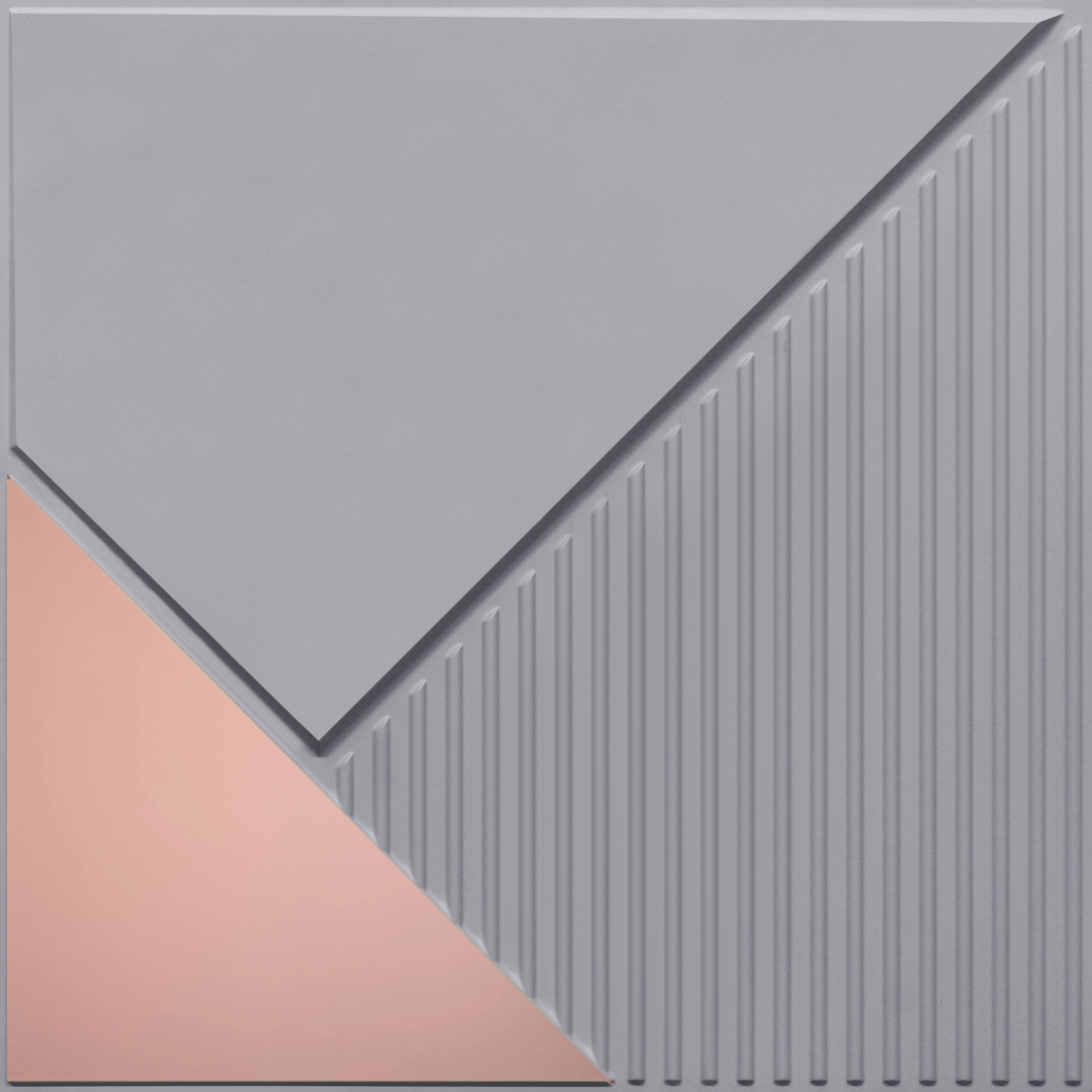 Peel and Stick Acrylic Mirror Color Rose Gold – For Design No – 2003 Diagonal Edge