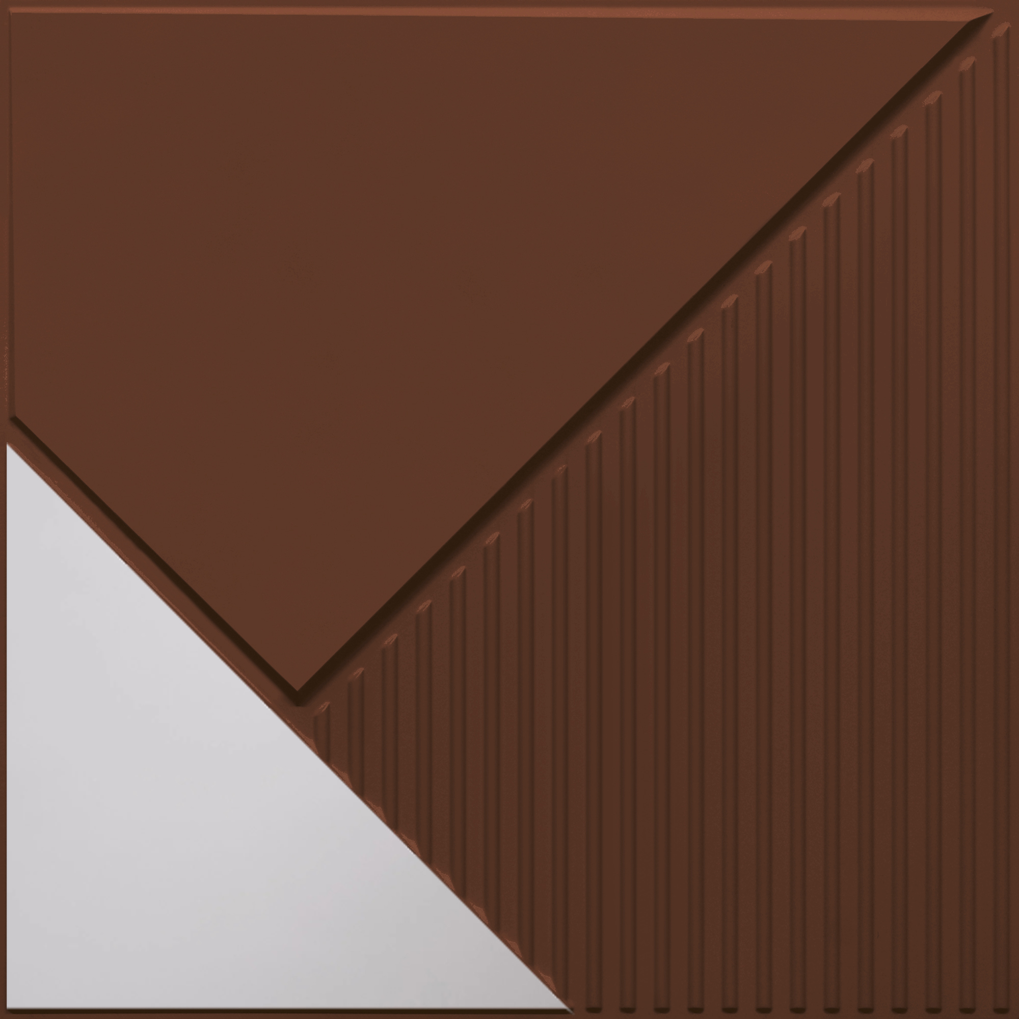 Peel and Stick Acrylic Mirror Color Silver – For Design No – 2003 Diagonal Edge