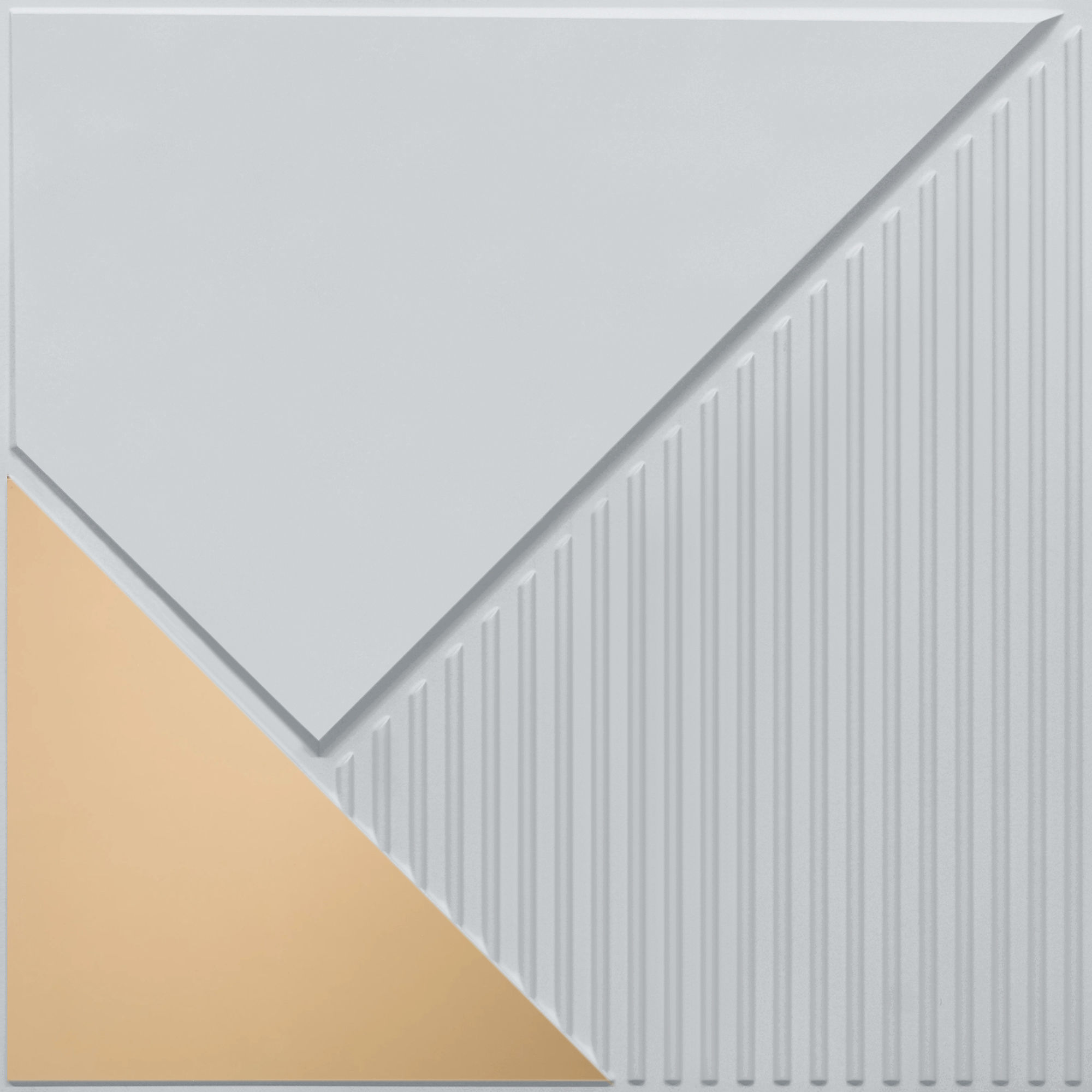 Peel and Stick Acrylic Mirror Color Copper – For Design No – 2003 Diagonal Edge