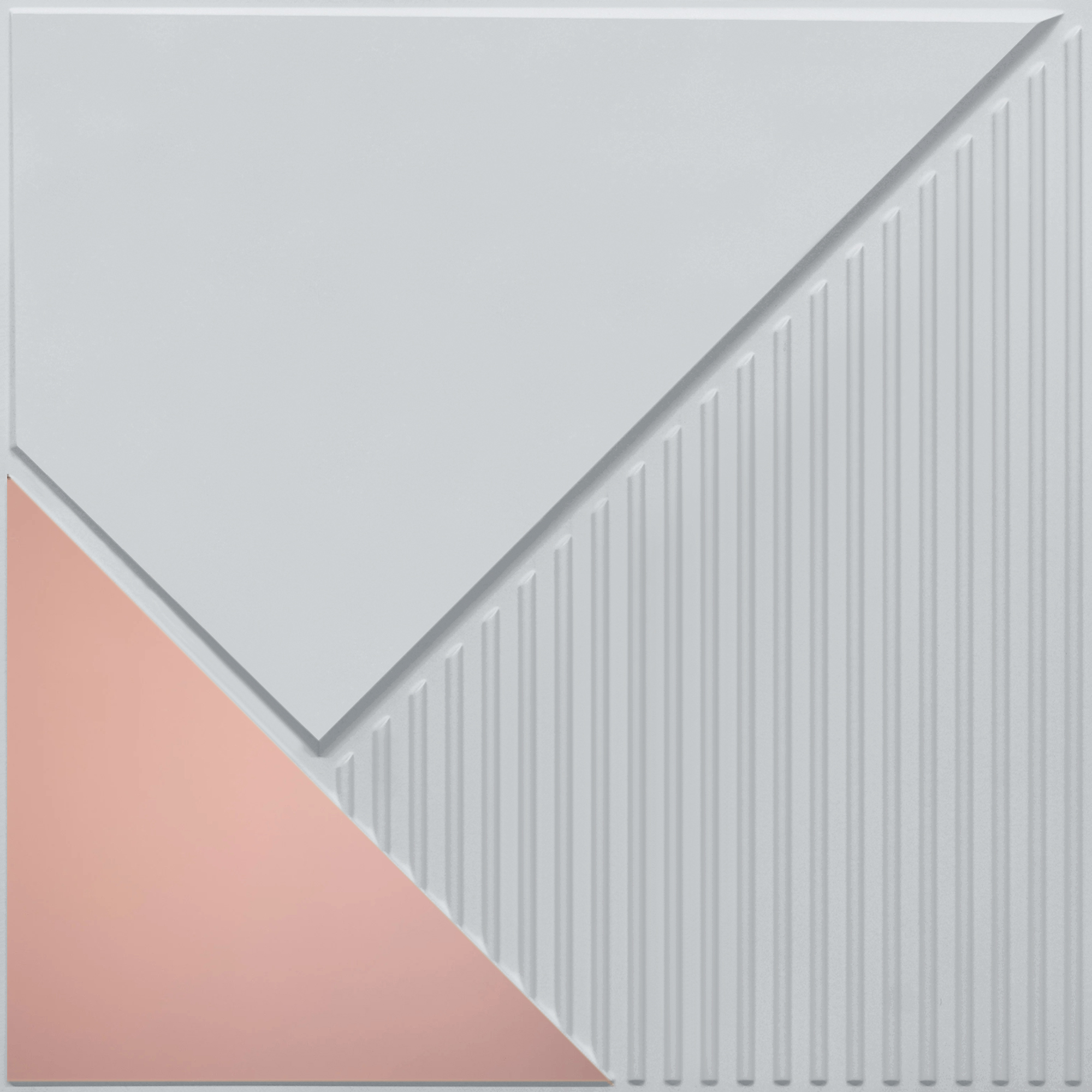 Peel and Stick Acrylic Mirror Color Rose Gold – For Design No – 2003 Diagonal Edge