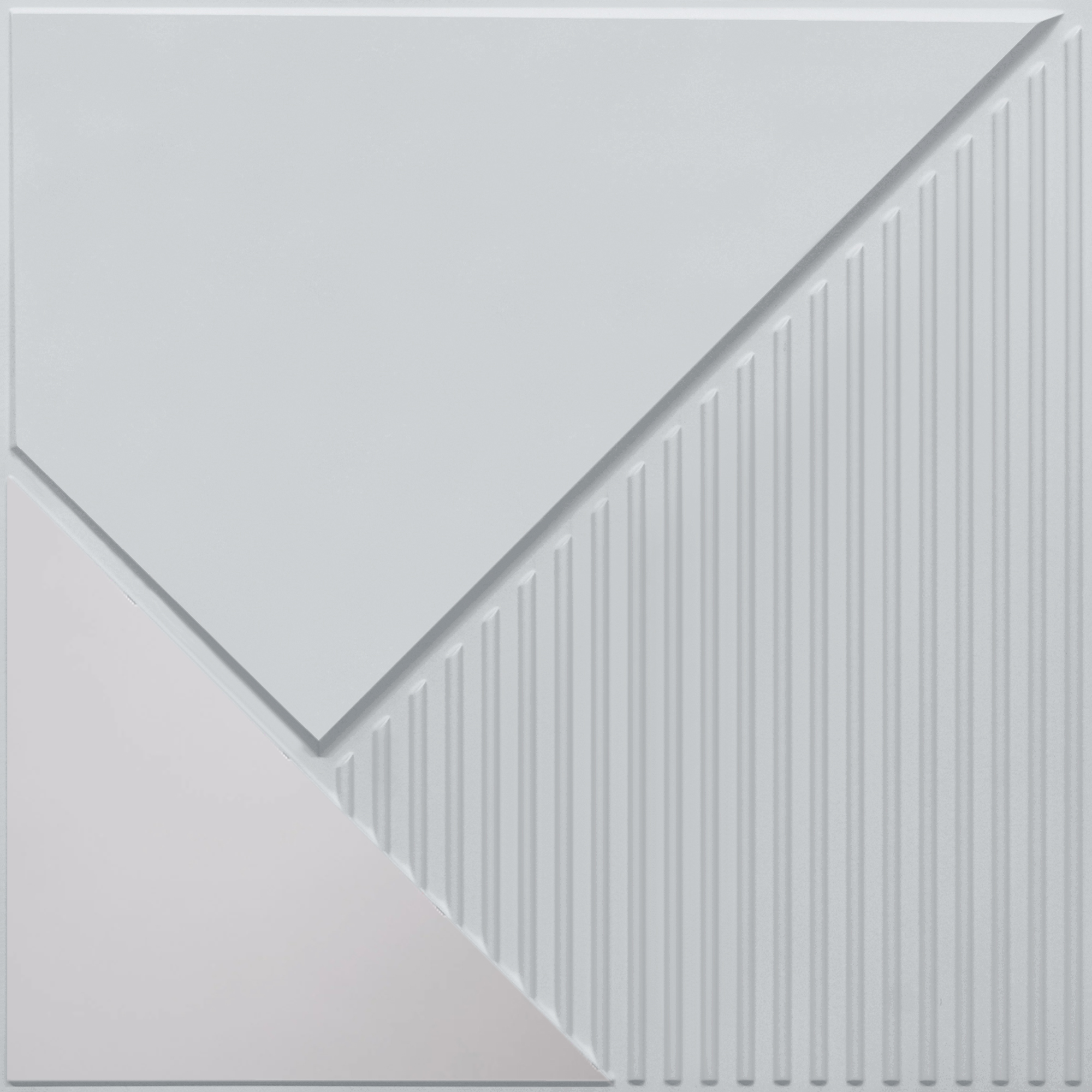 Peel and Stick Acrylic Mirror Color Silver – For Design No – 2003 Diagonal Edge