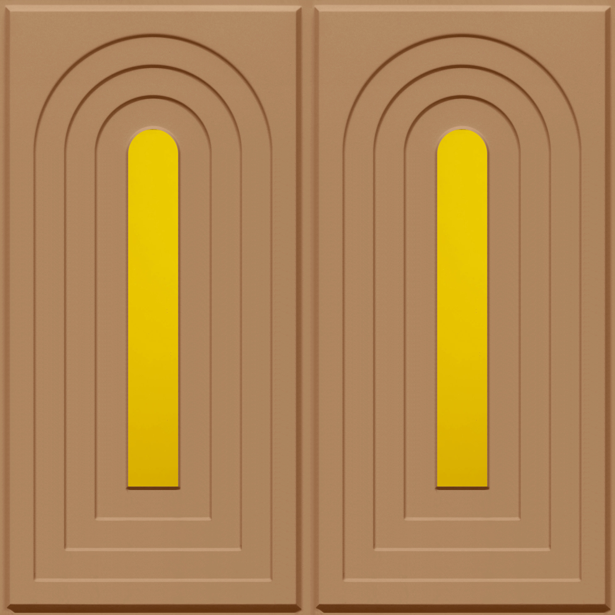 Peel and Stick Acrylic Mirror Color Gold – For Design No – 2005 Arch Harmony