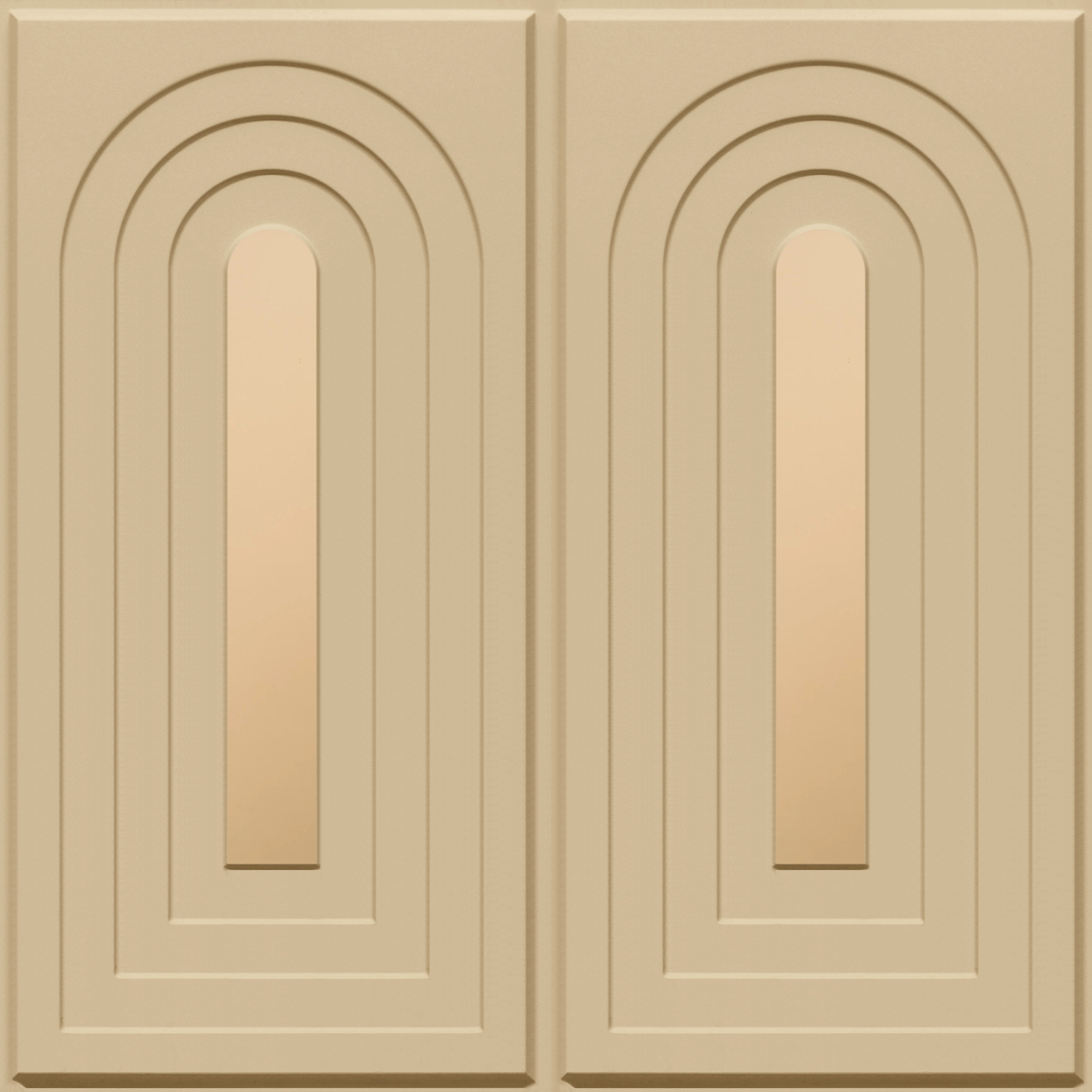 Peel and Stick Acrylic Mirror Color Copper – For Design No – 2005 Arch Harmony