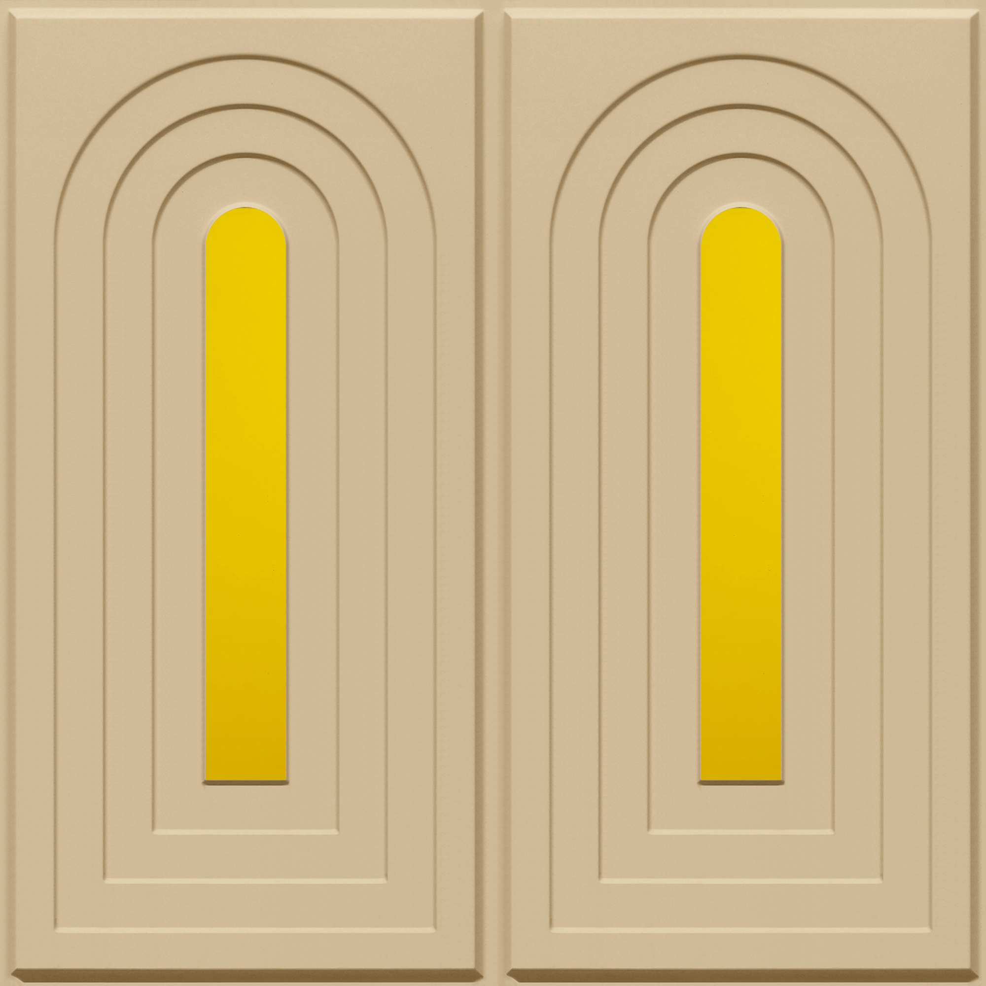 Peel and Stick Acrylic Mirror Color Gold – For Design No – 2005 Arch Harmony