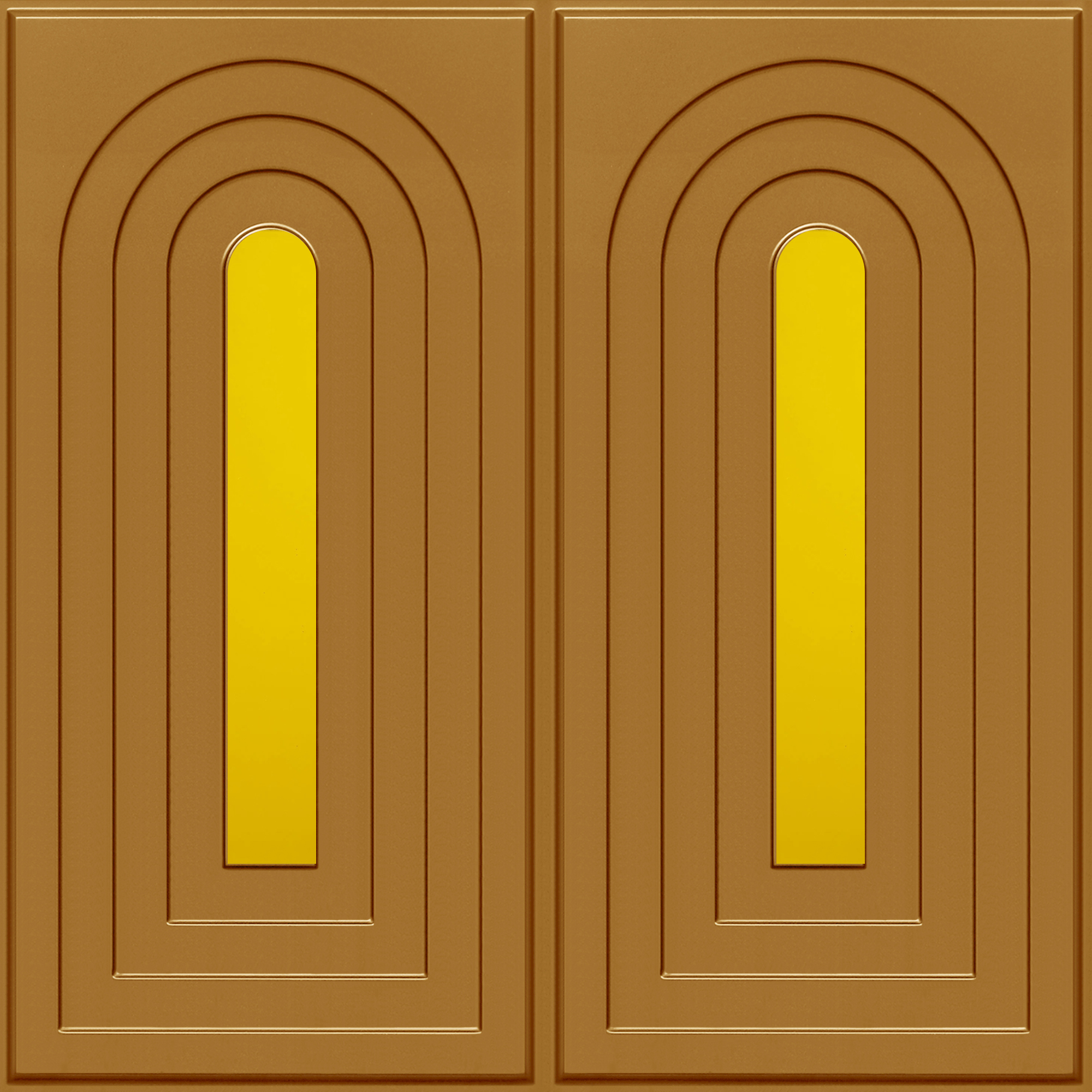Peel and Stick Acrylic Mirror Color Gold – For Design No – 2005 Arch Harmony