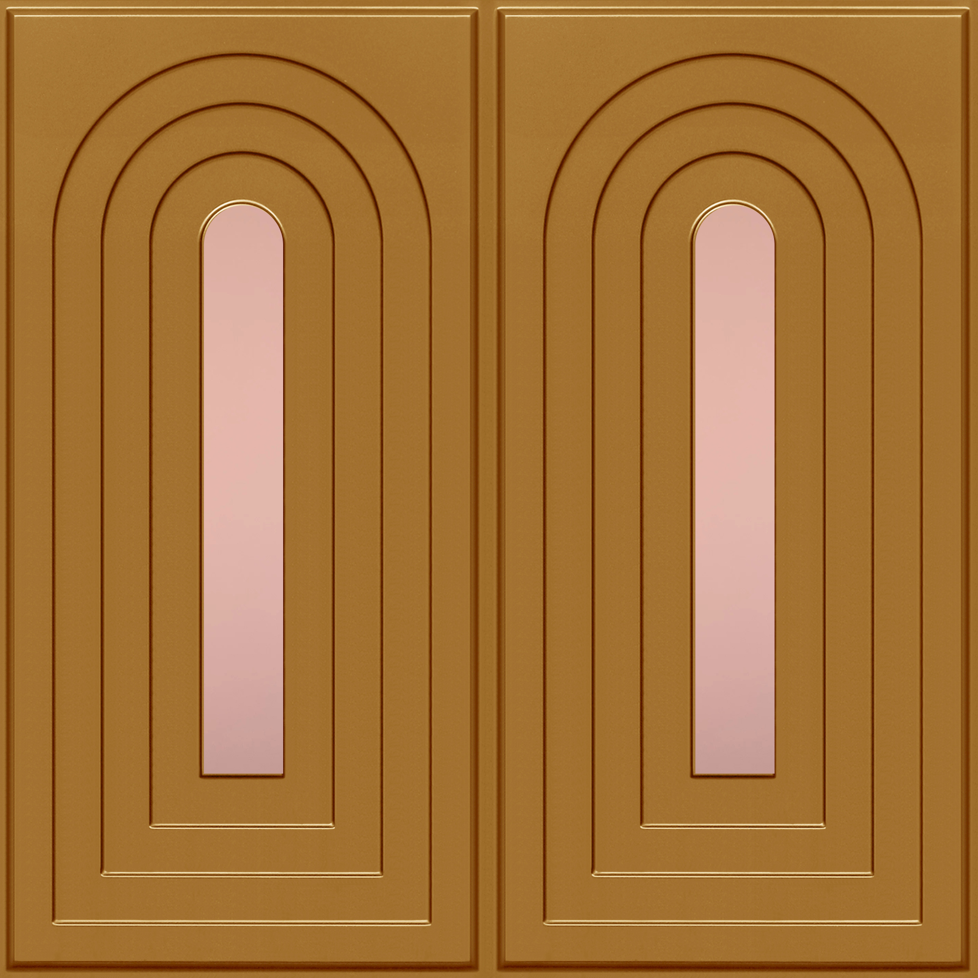 Peel and Stick Acrylic Mirror Color Rose Gold – For Design No – 2005 Arch Harmony