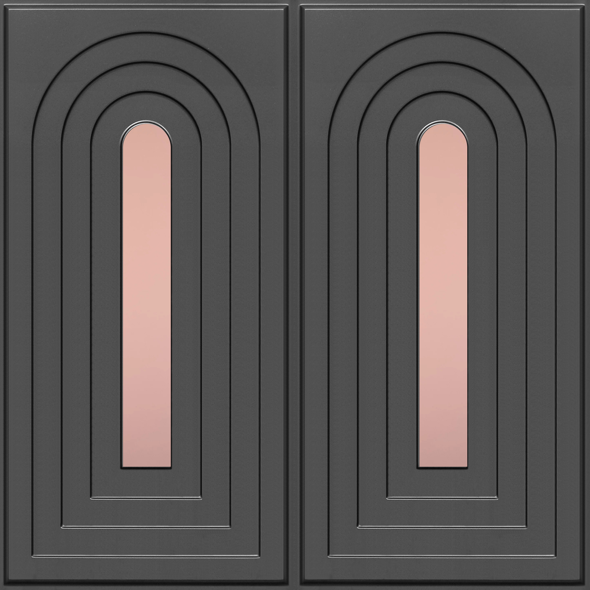 Peel and Stick Acrylic Mirror Color Rose Gold – For Design No – 2005 Arch Harmony