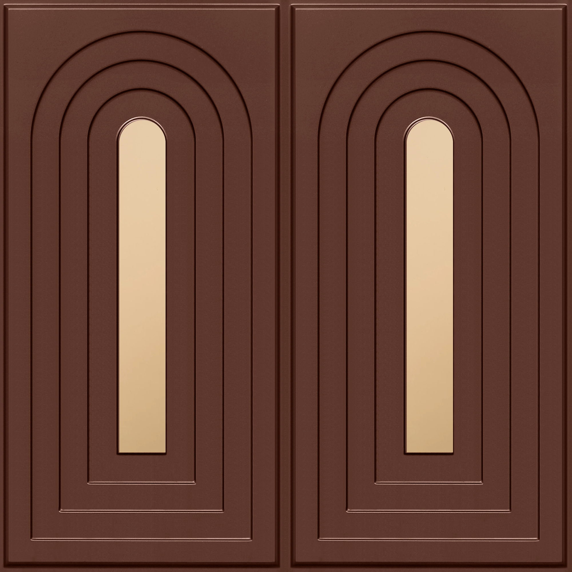 Peel and Stick Acrylic Mirror Color Copper – For Design No – 2005 Arch Harmony