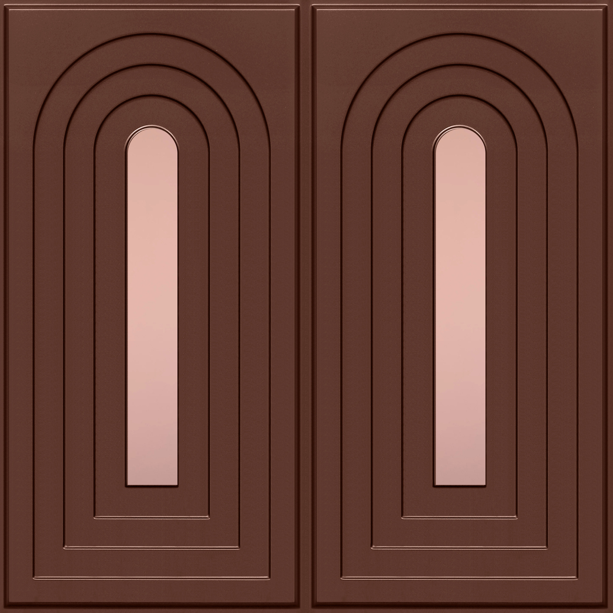 Peel and Stick Acrylic Mirror Color Rose Gold – For Design No – 2005 Arch Harmony