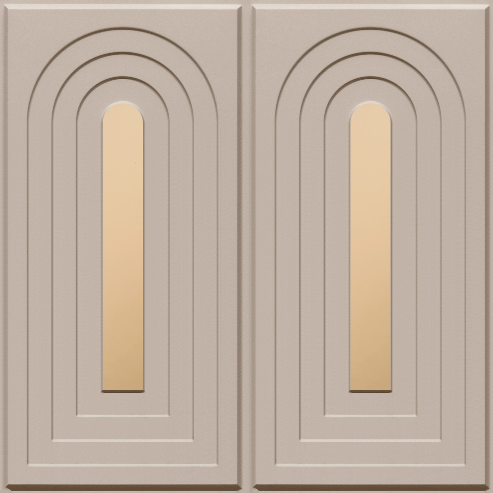 Peel and Stick Acrylic Mirror Color Copper – For Design No – 2005 Arch Harmony
