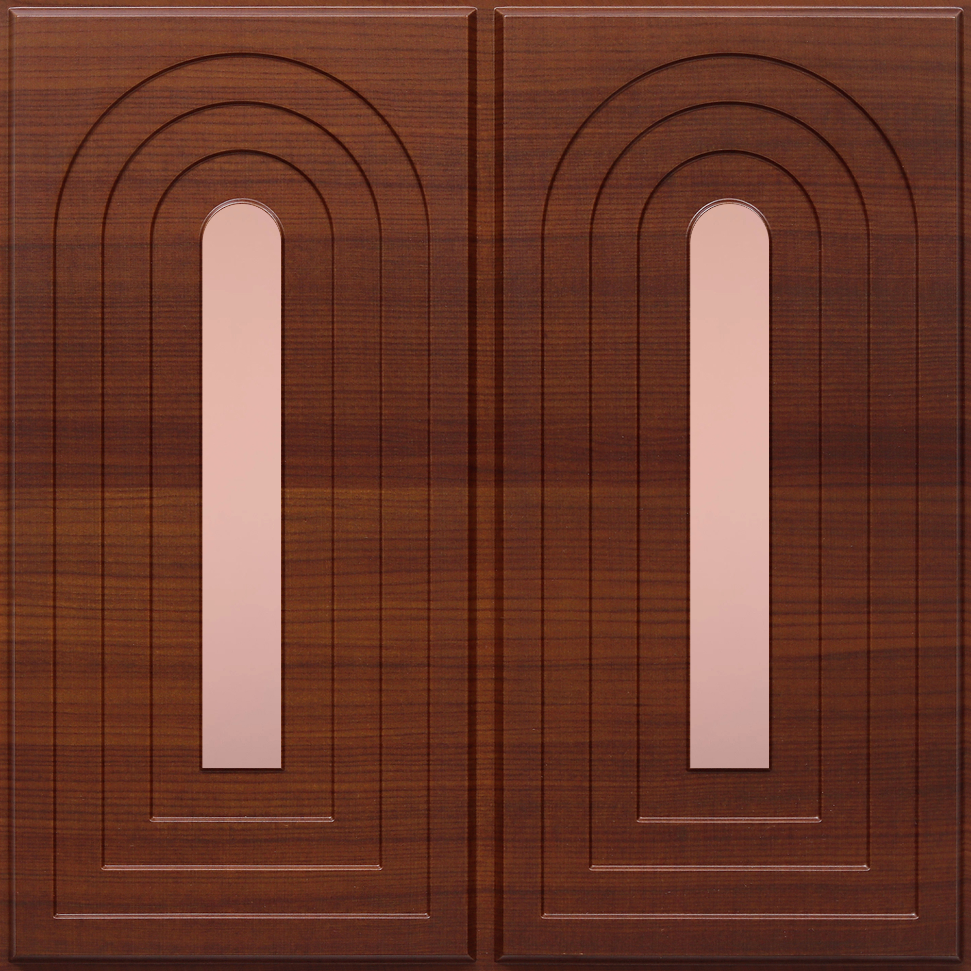 Peel and Stick Acrylic Mirror Color Rose Gold – For Design No – 2005 Arch Harmony