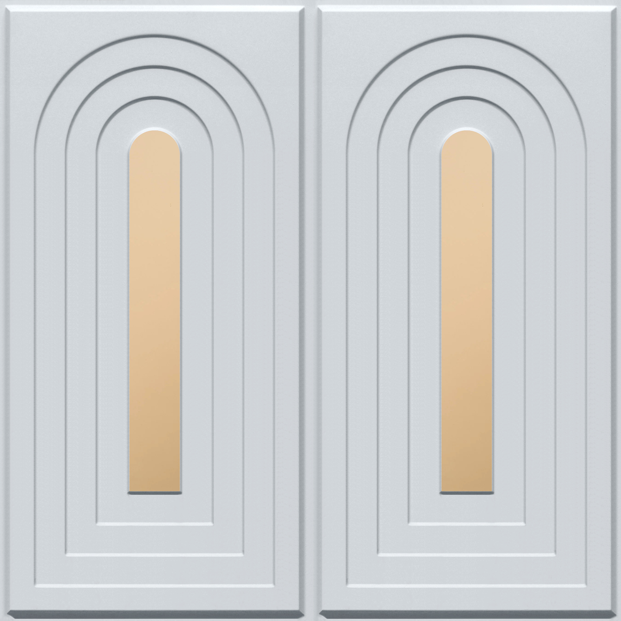Peel and Stick Acrylic Mirror Color Copper – For Design No – 2005 Arch Harmony