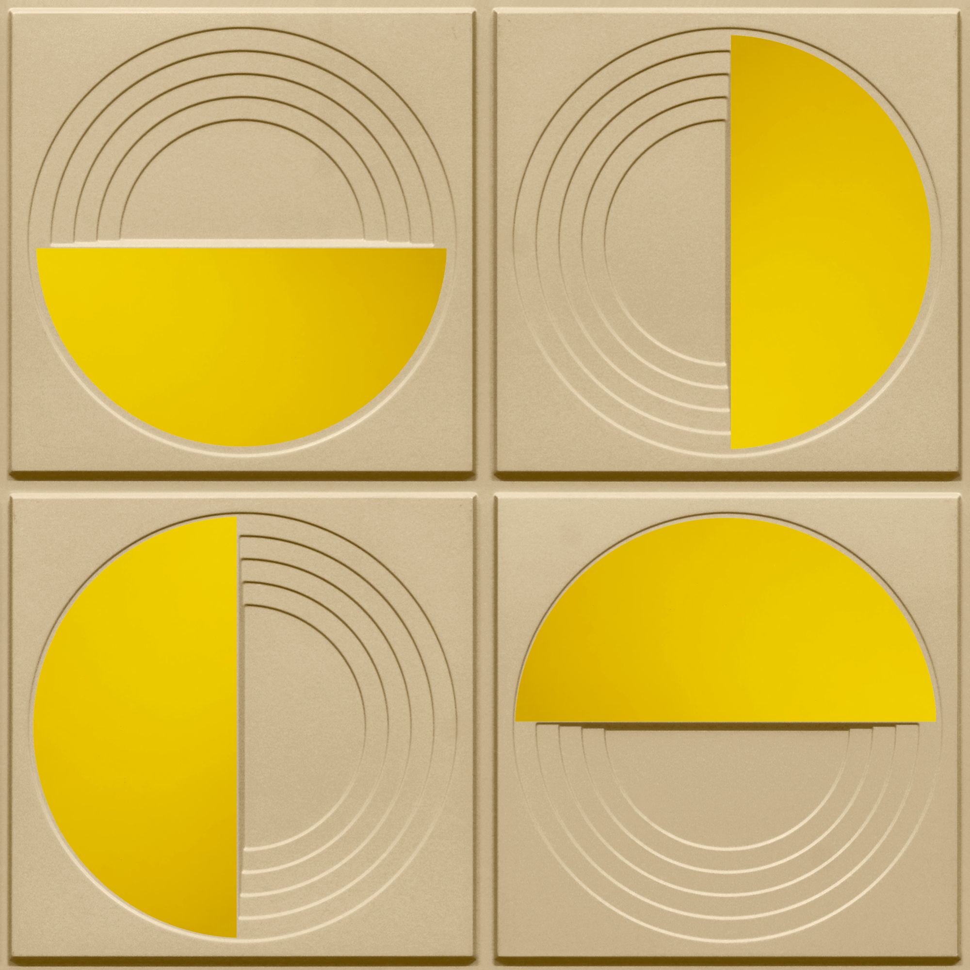 Peel and Stick Acrylic Mirror Color Gold – For Design No – 2006 Orbit Layers