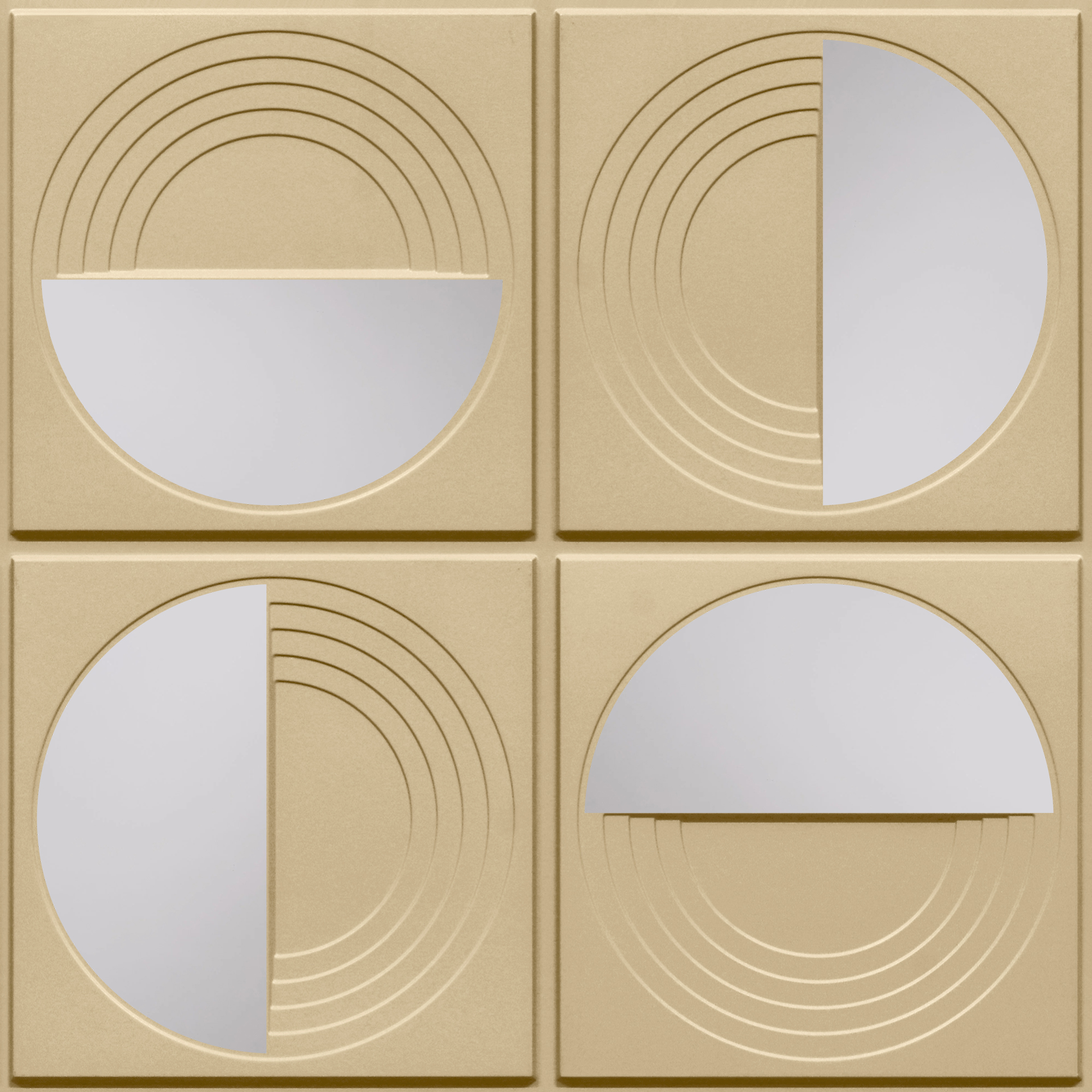 Peel and Stick Acrylic Mirror Color Silver – For Design No – 2006 Orbit Layers