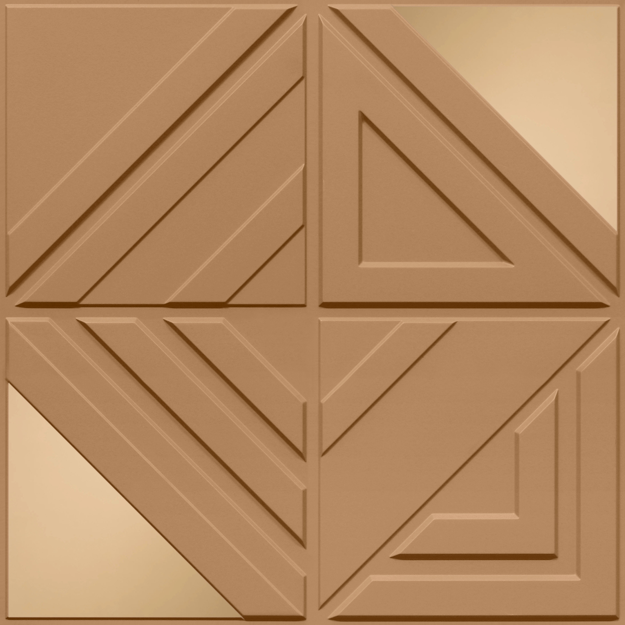 Peel and Stick Acrylic Mirror Color Copper – For Design No – 2007 Geo Fusion