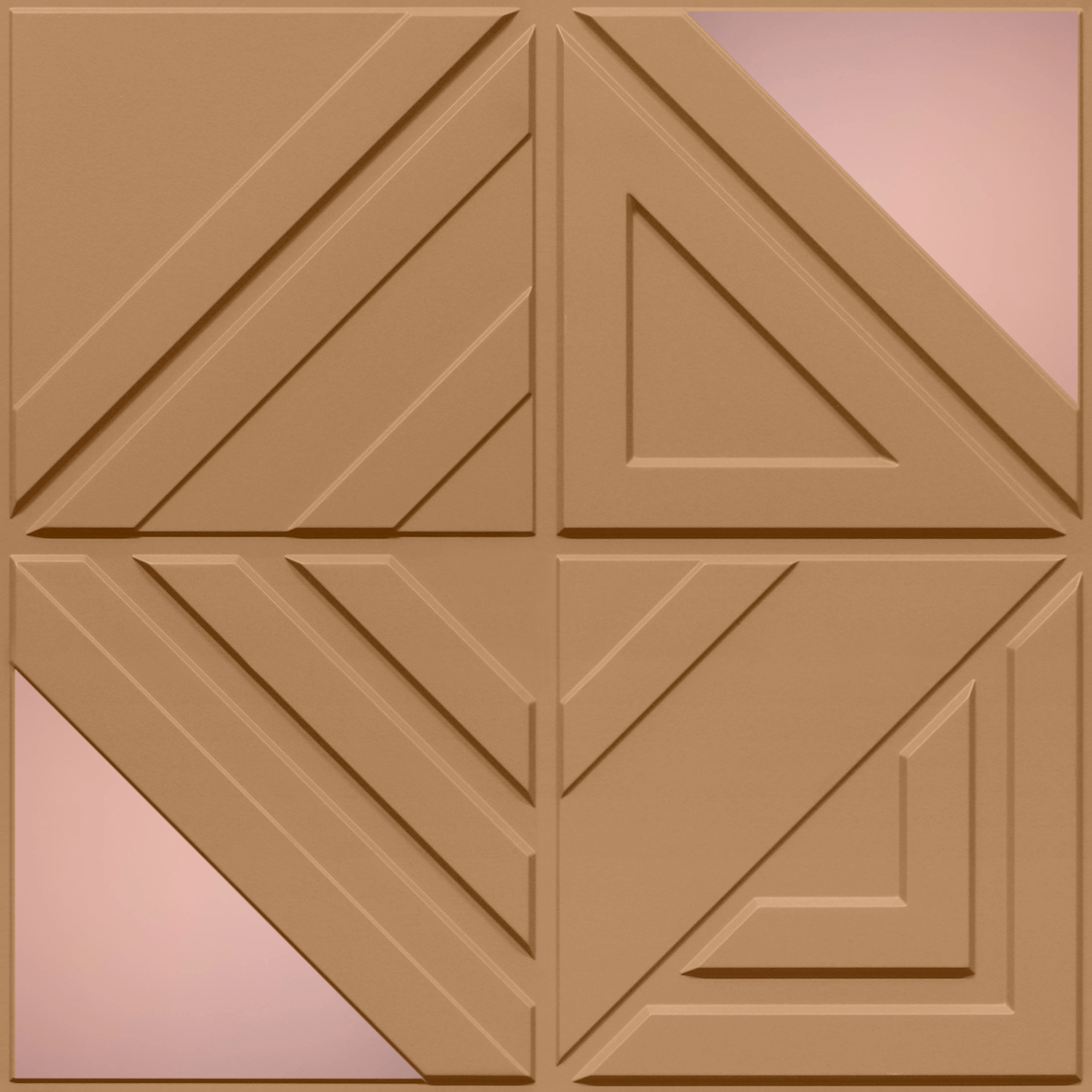 Peel and Stick Acrylic Mirror Color Rose Gold – For Design No – 2007 Geo Fusion